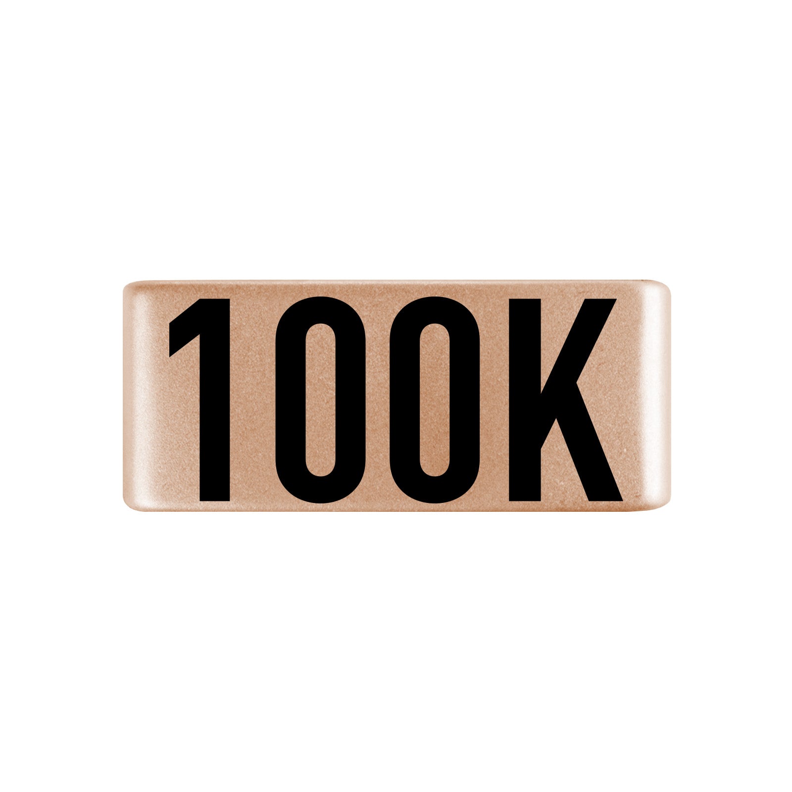 100k Badge Badge 13mm Rose Gold ROAD iD