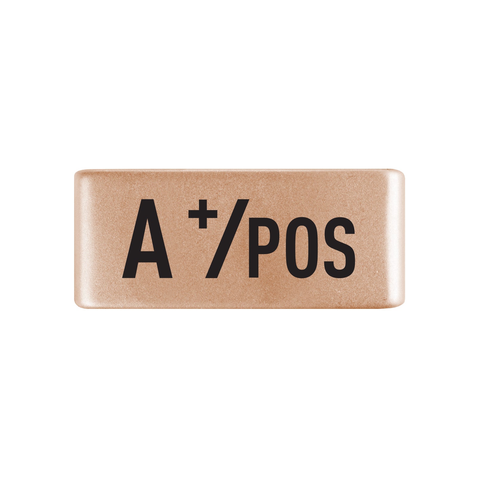 A Positive Blood Type Badge Badge 13mm Rose Gold ROAD iD