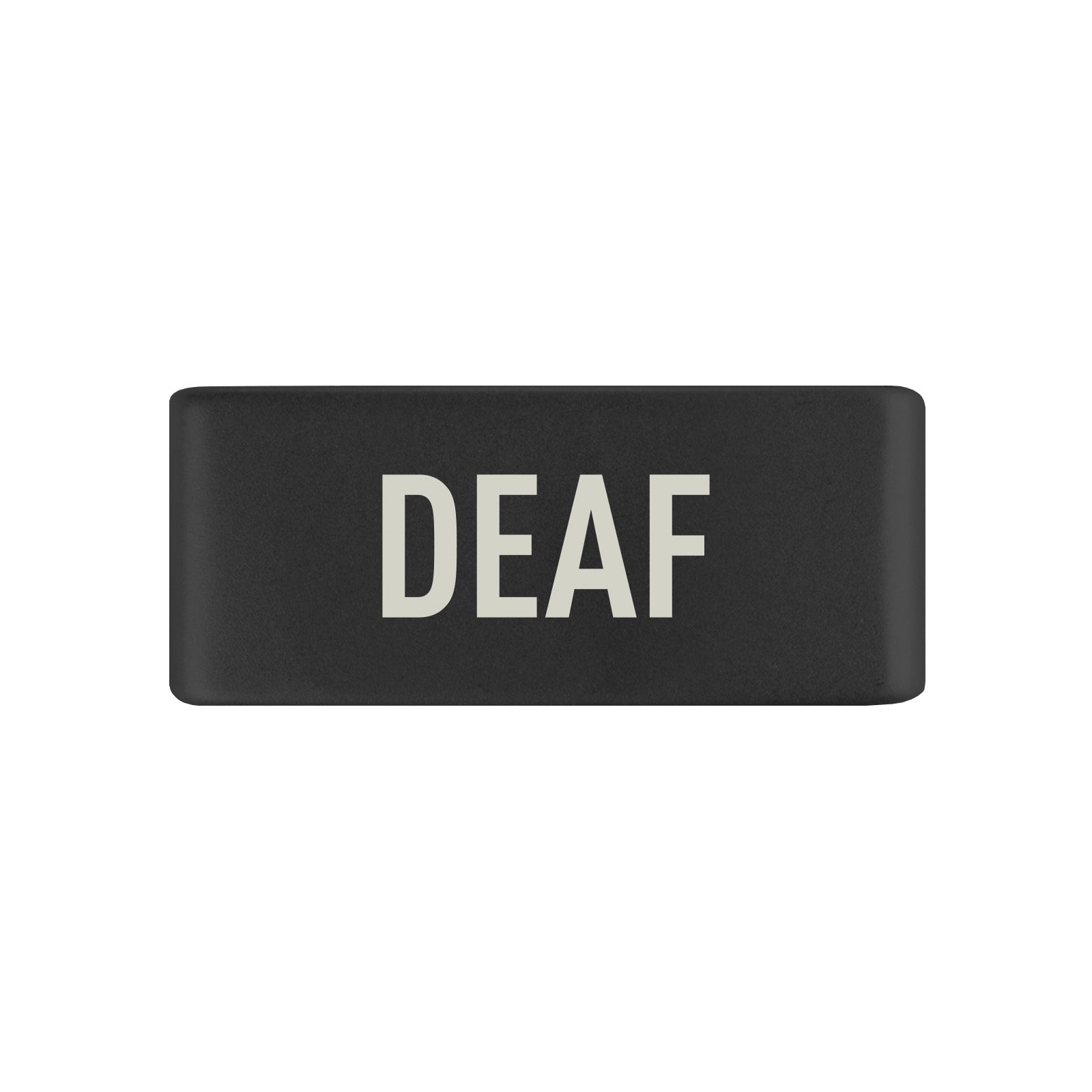 Deaf Badge Badge 13mm Graphite ROAD iD