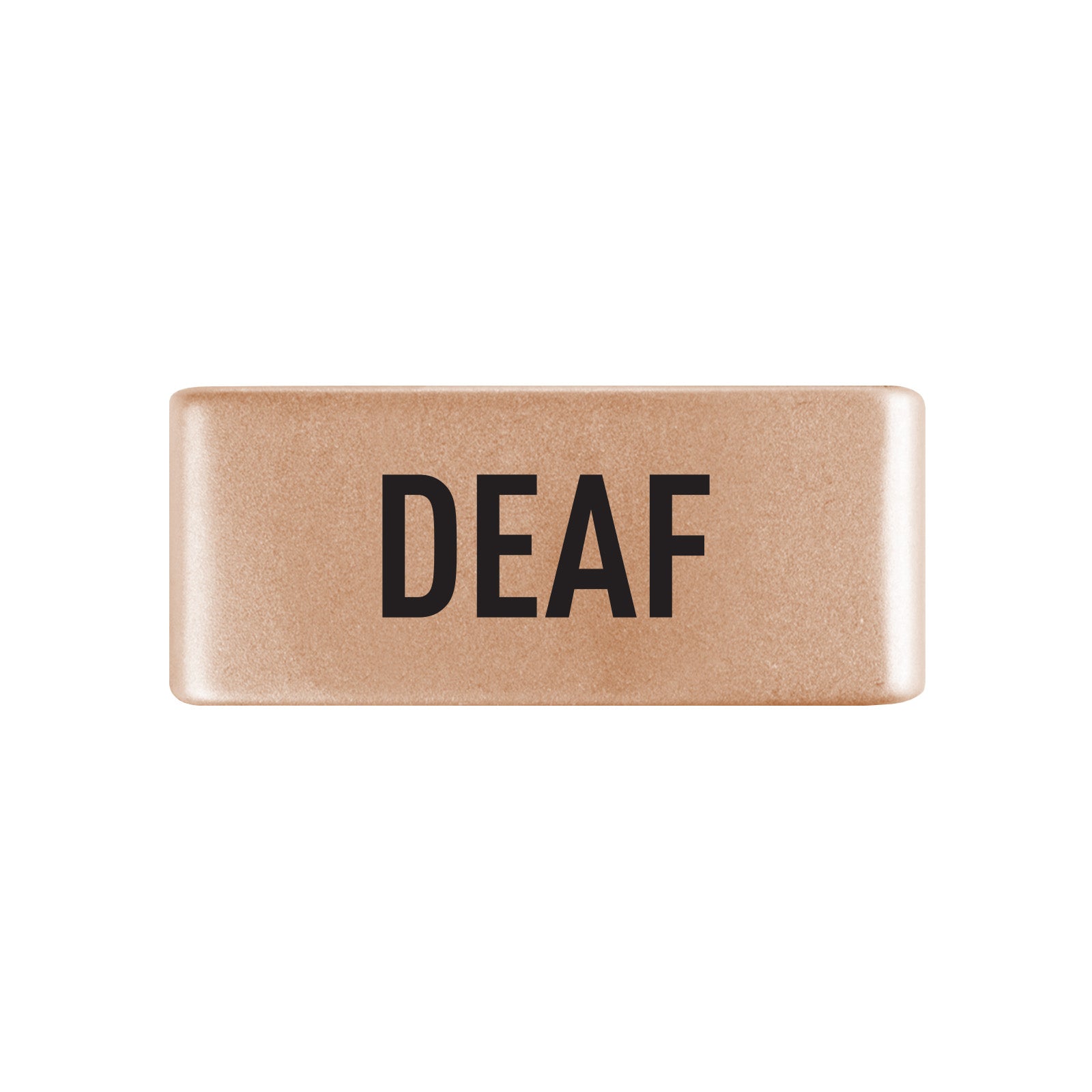 Deaf Badge Badge 13mm Rose Gold ROAD iD