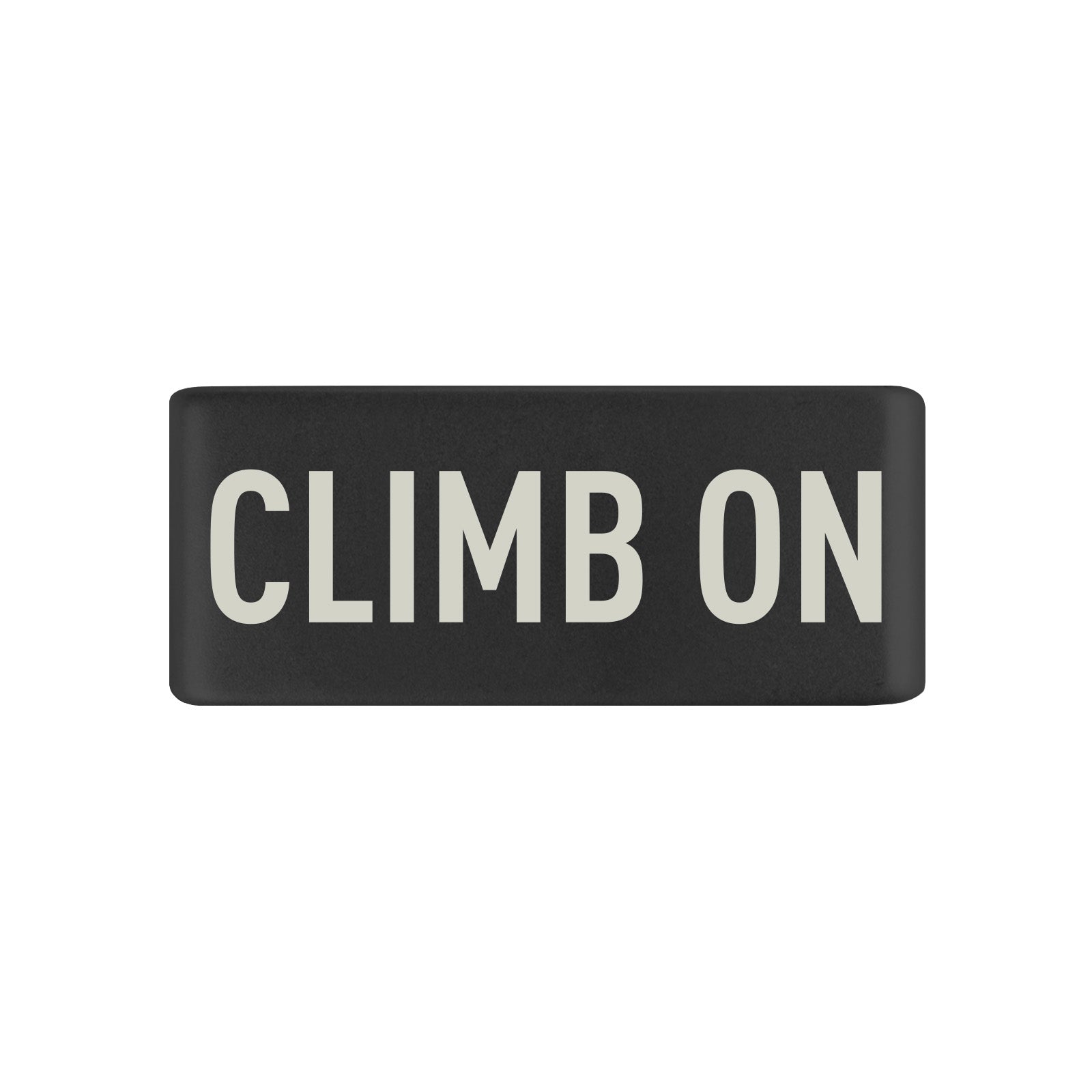 Climb On Badge Badge 13mm Graphite ROAD iD