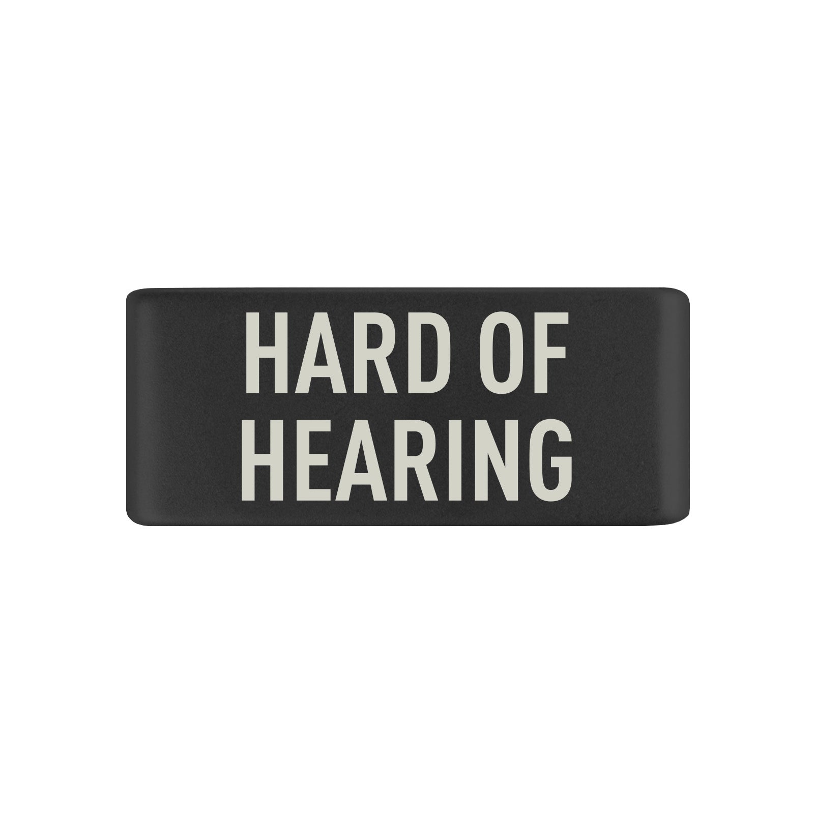Hard of Hearing Badge Badge 13mm Graphite ROAD iD