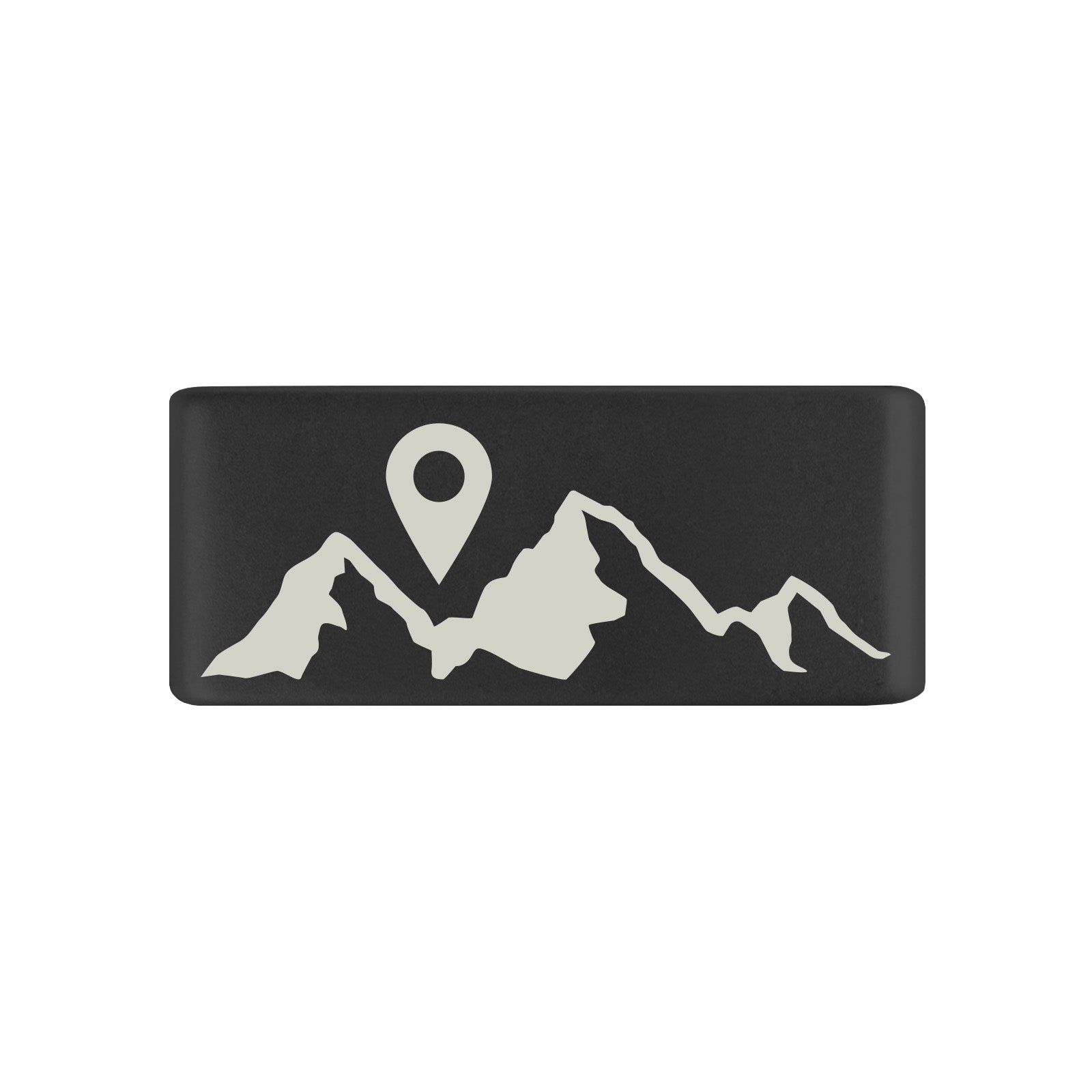 Location Mountains Badge Badge 13mm Graphite ROAD iD
