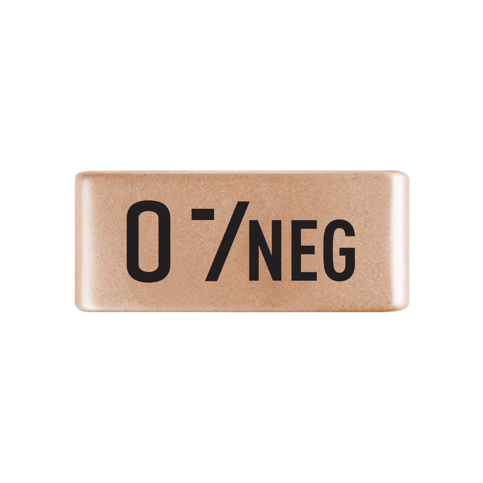 O Negative Blood Type Badge Badge 13mm Rose Gold ROAD iD