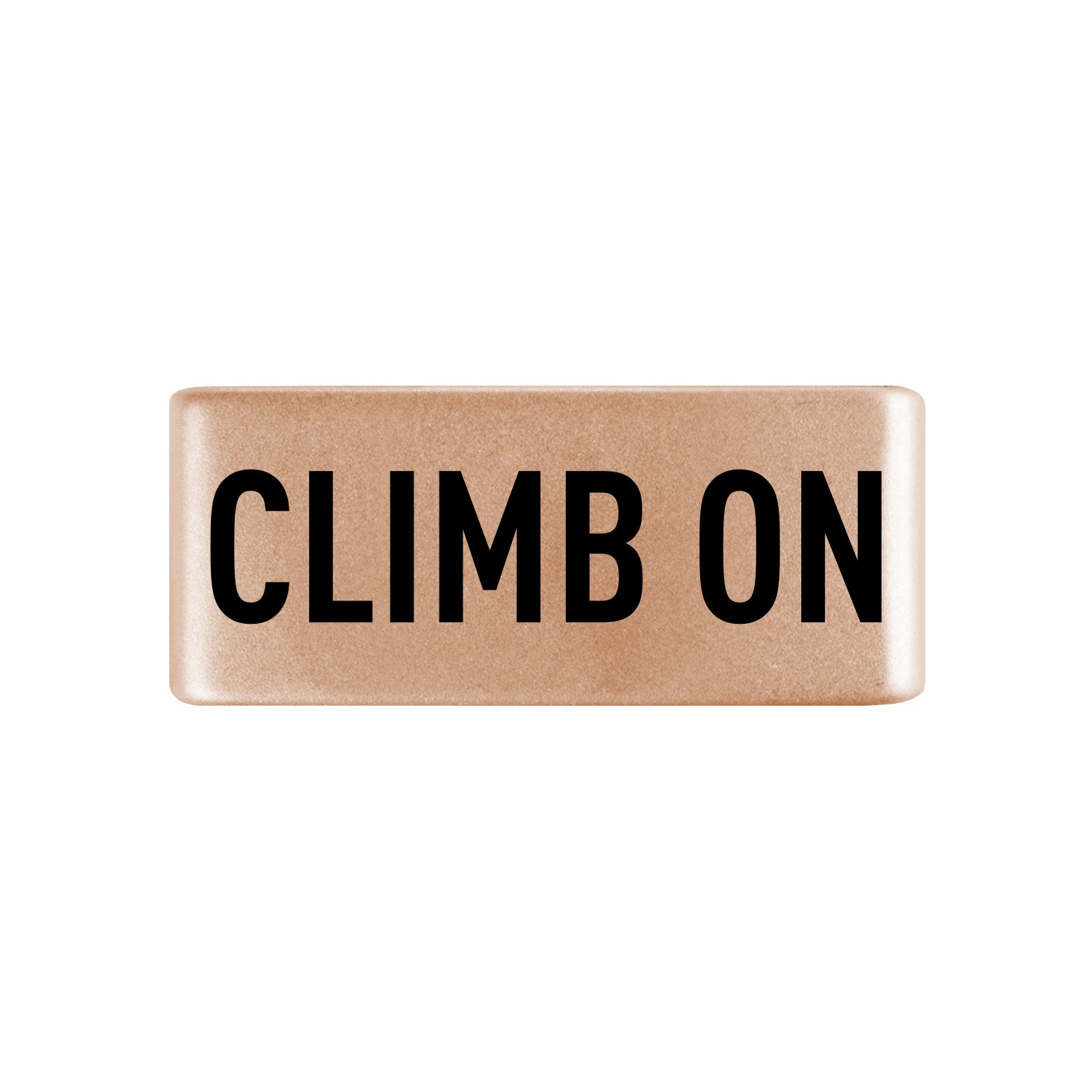 Climb On Badge Badge 13mm Rose Gold ROAD iD