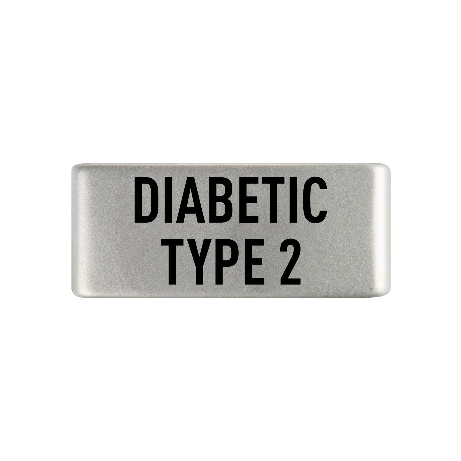 Diabetic Type 2 Badge Badge 13mm Slate ROAD iD