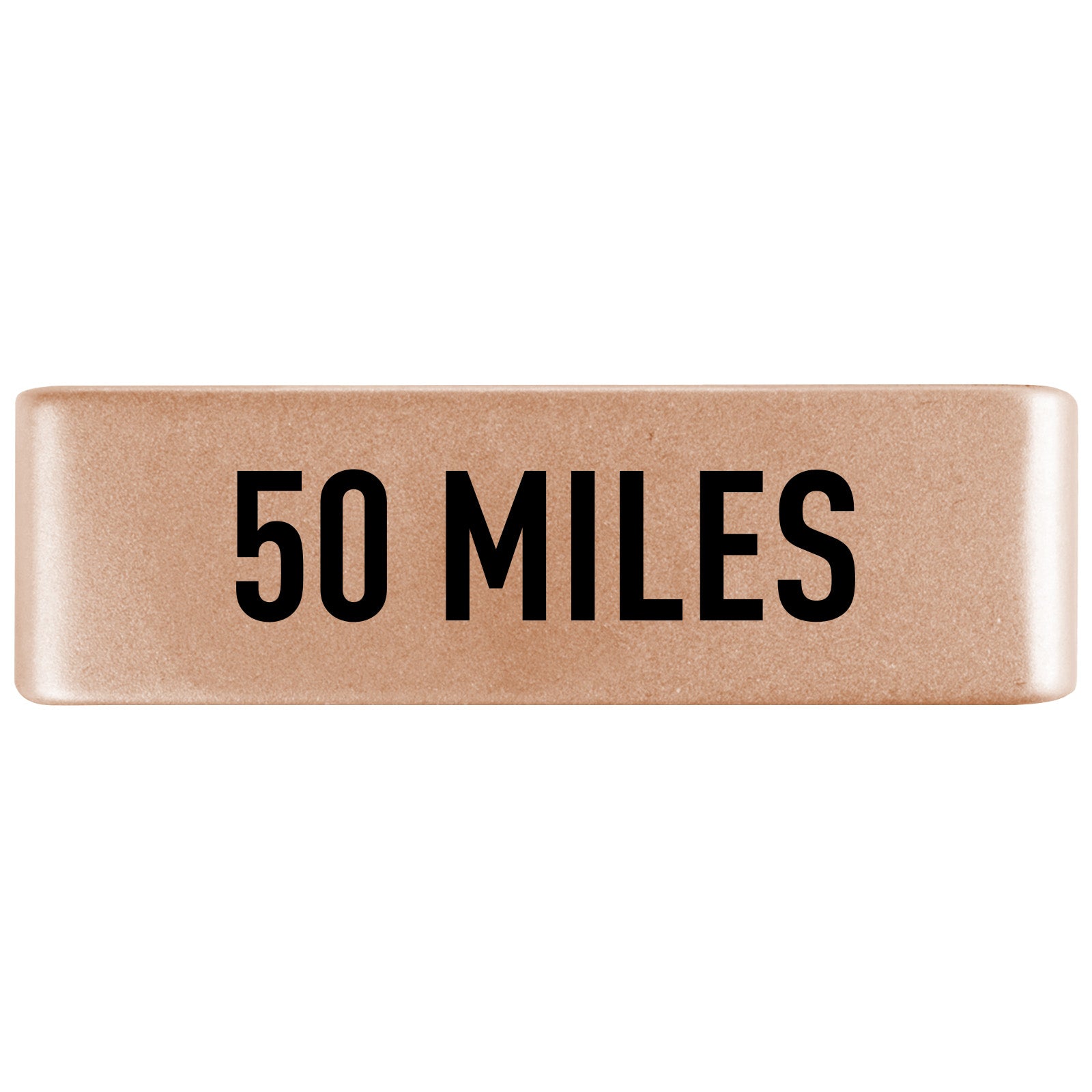 50 Miles Badge Badge 19mm Rose Gold ROAD iD