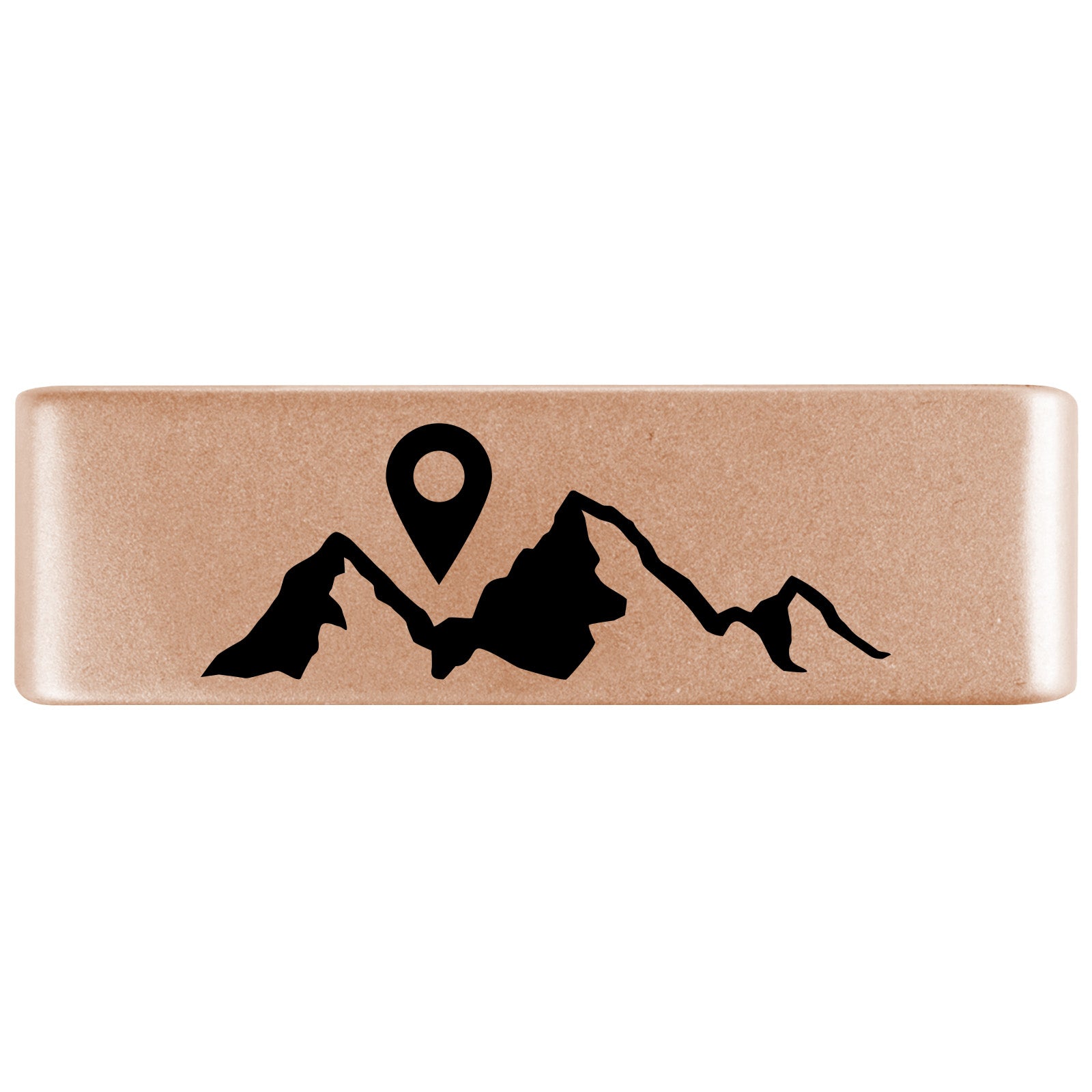 Location Mountains Badge Badge 19mm Rose Gold ROAD iD