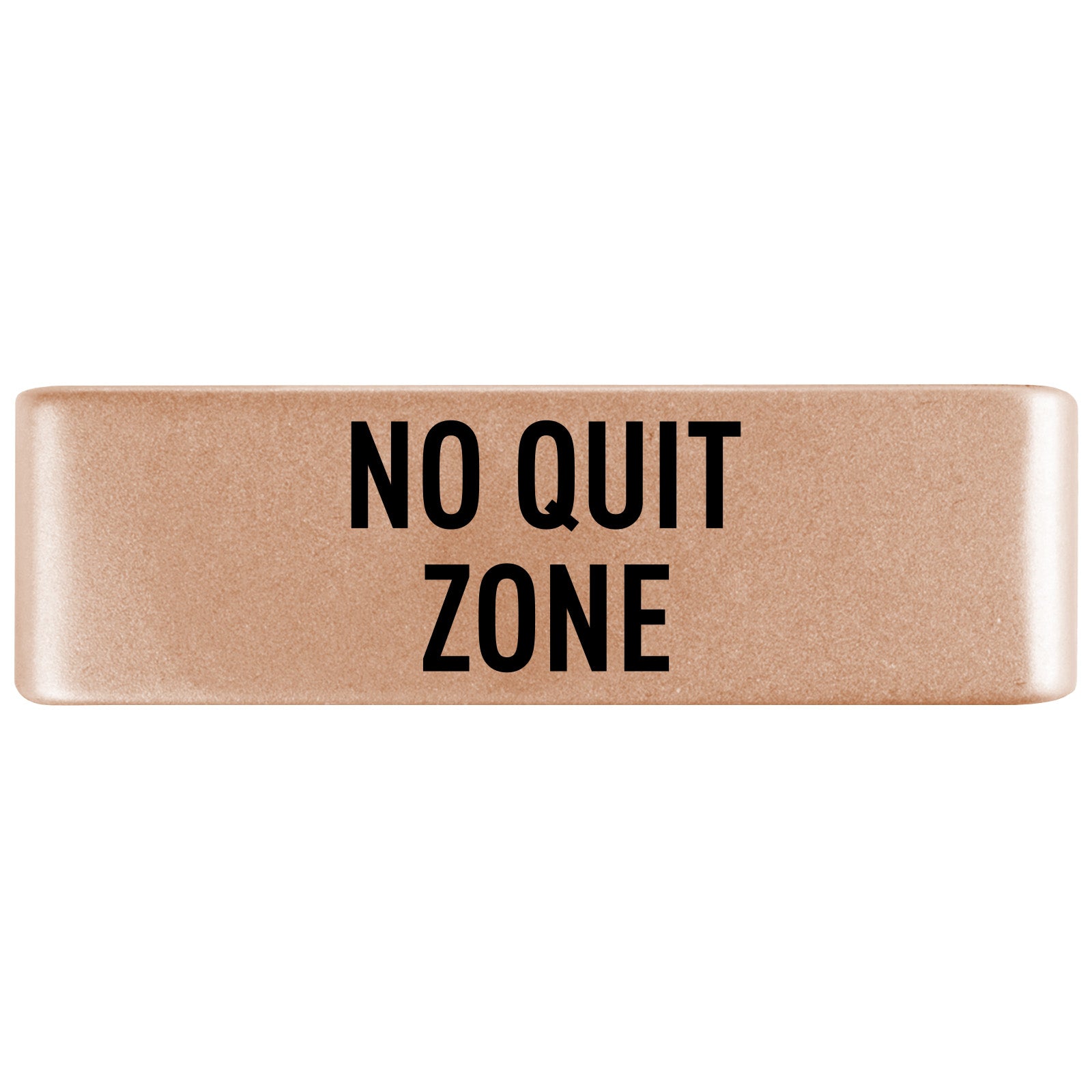 No Quit Zone Badge Badge 19mm Rose Gold ROAD iD