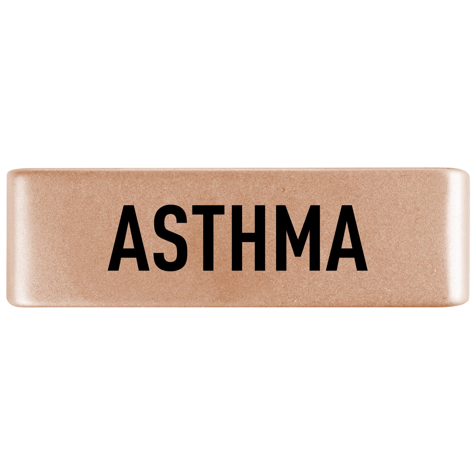Asthma Badge Badge 19mm Rose Gold ROAD iD