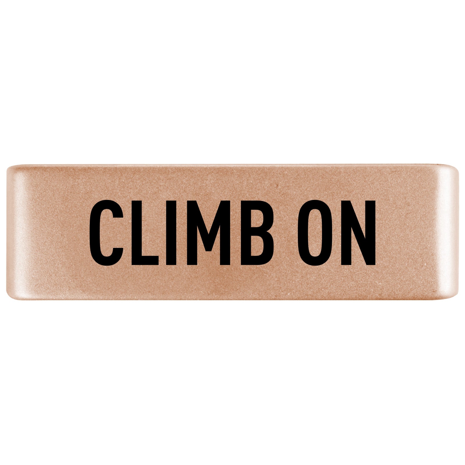 Climb On Badge Badge 19mm Rose Gold ROAD iD