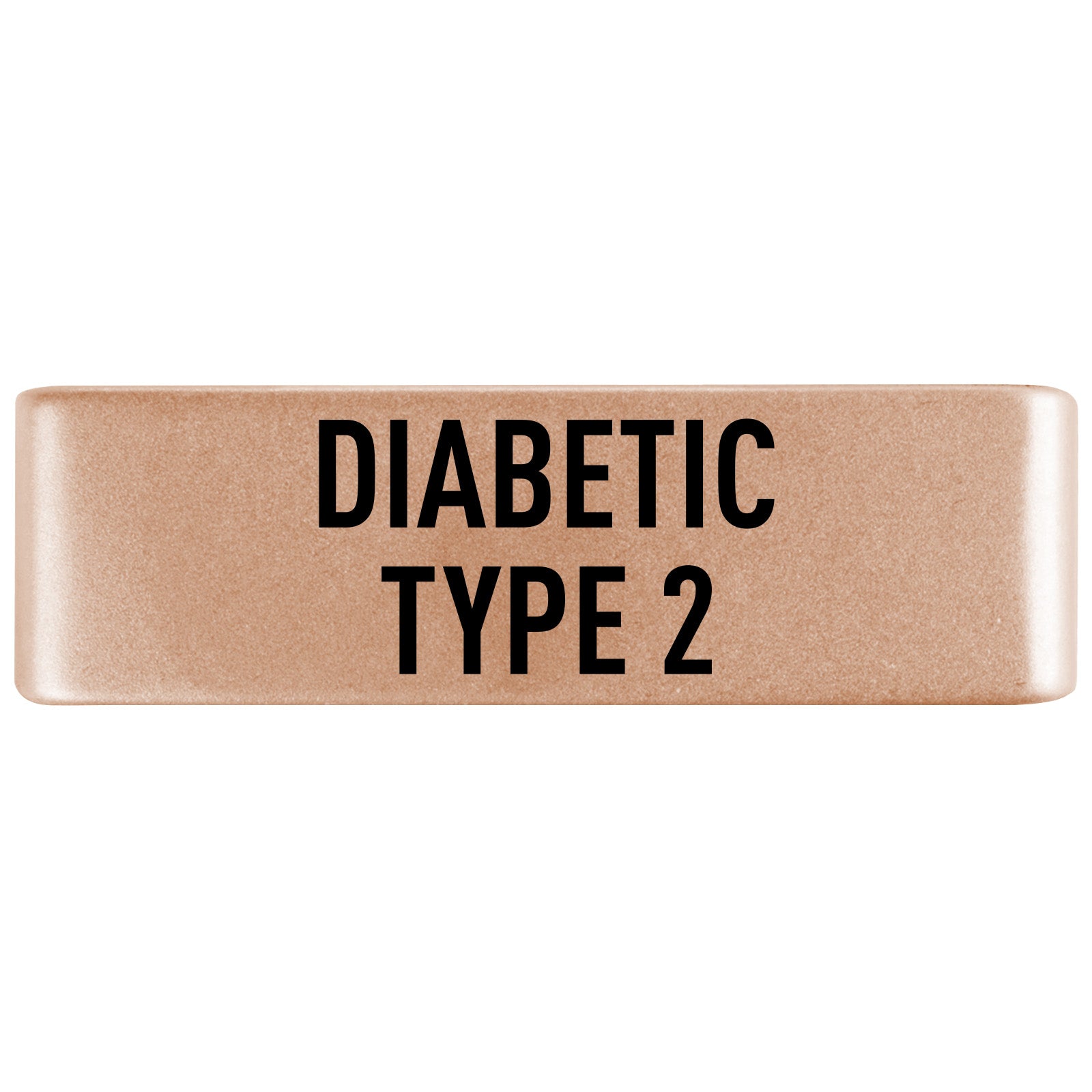 Diabetic Type 2 Badge Badge 19mm Rose Gold ROAD iD