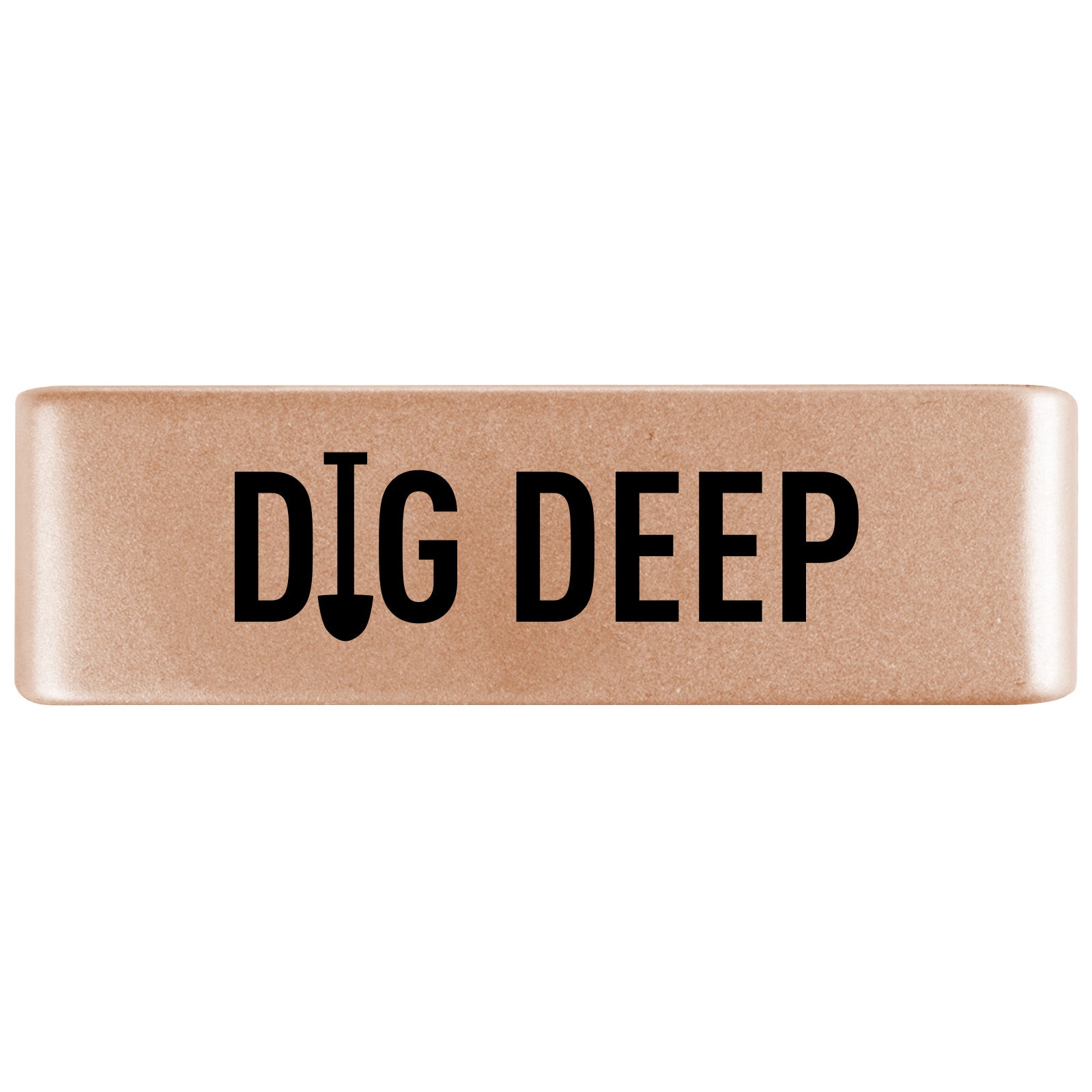 Dig Deep Badge Badge 19mm Rose Gold ROAD iD