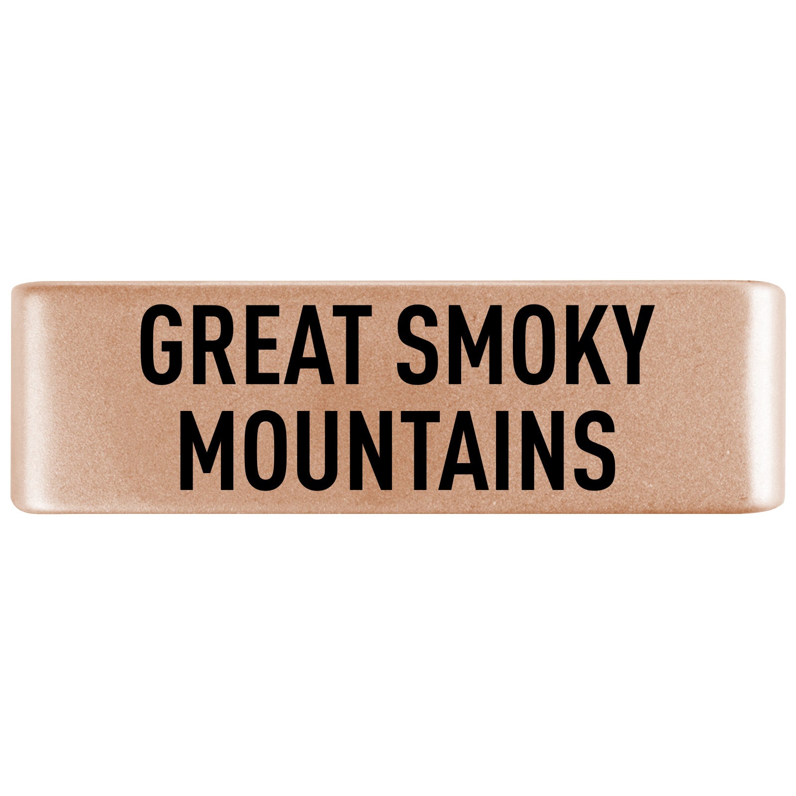 Great Smoky Mountains Badge Badge 19mm Rose Gold ROAD iD