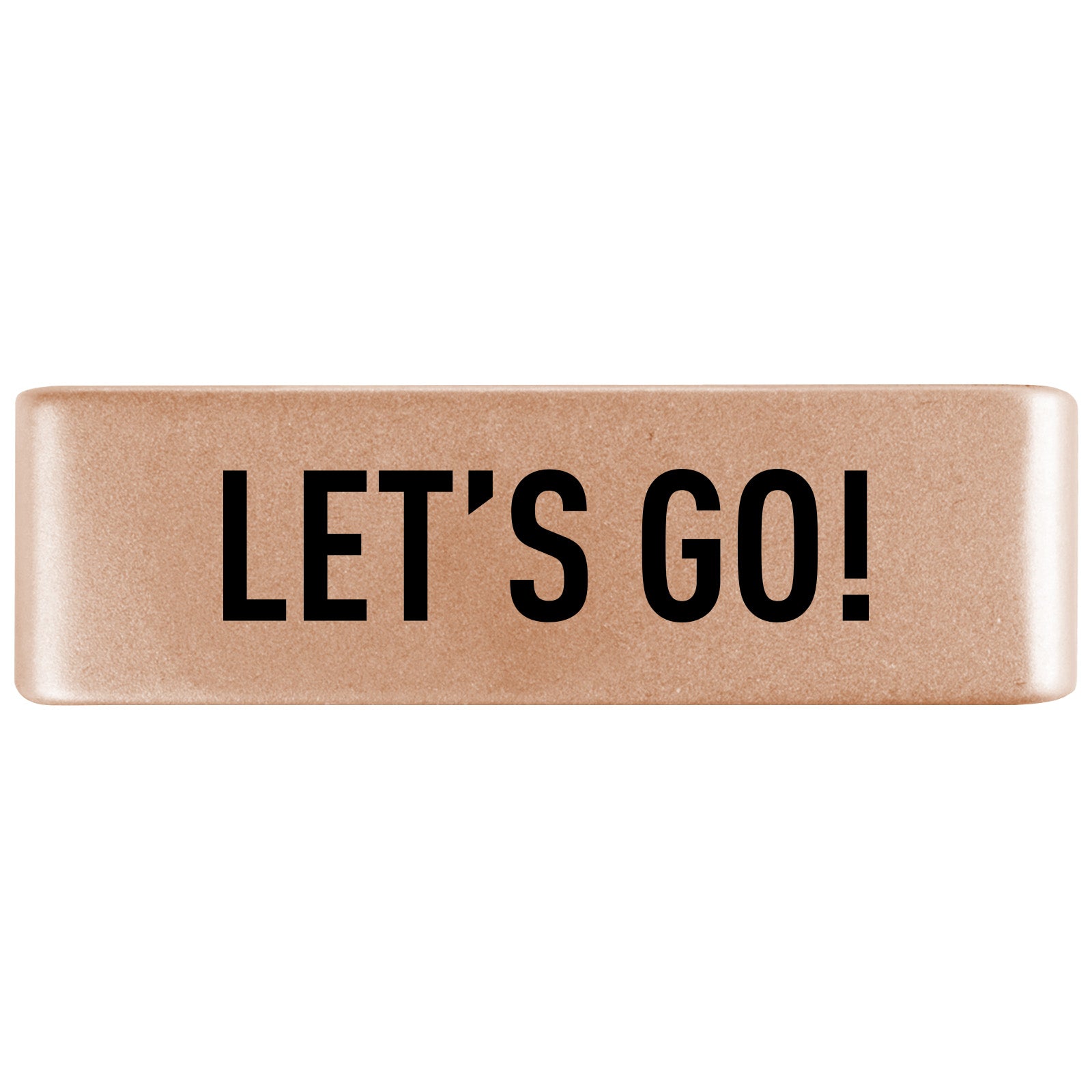 Let's Go Badge Badge 19mm Rose Gold ROAD iD