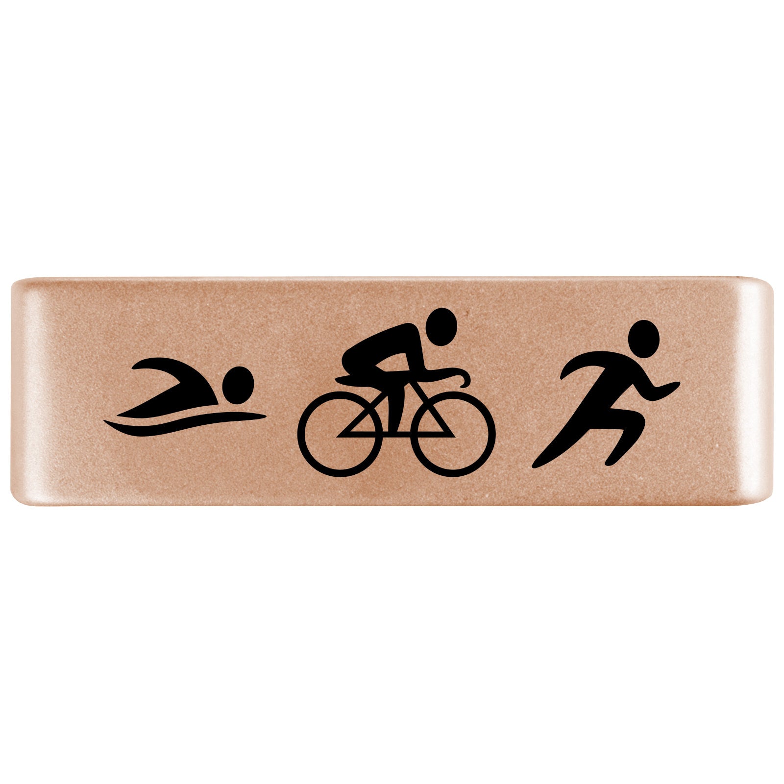 Tri Icons Badge Badge 19mm Rose Gold ROAD iD