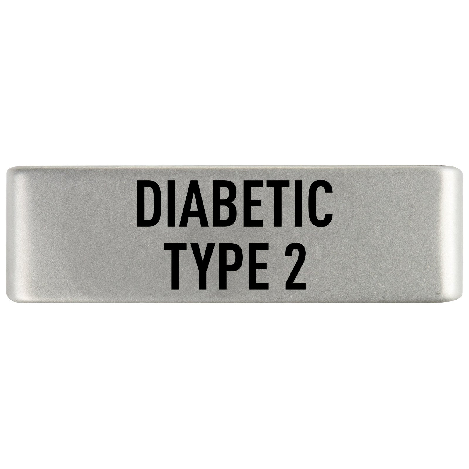 Diabetic Type 2 Badge Badge 19mm Slate ROAD iD