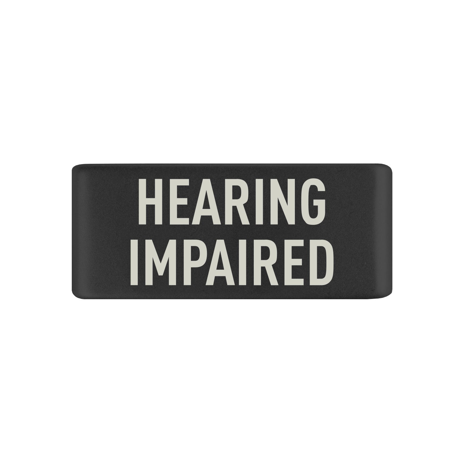 Hearing Impaired Badge Badge 13mm Graphite ROAD iD