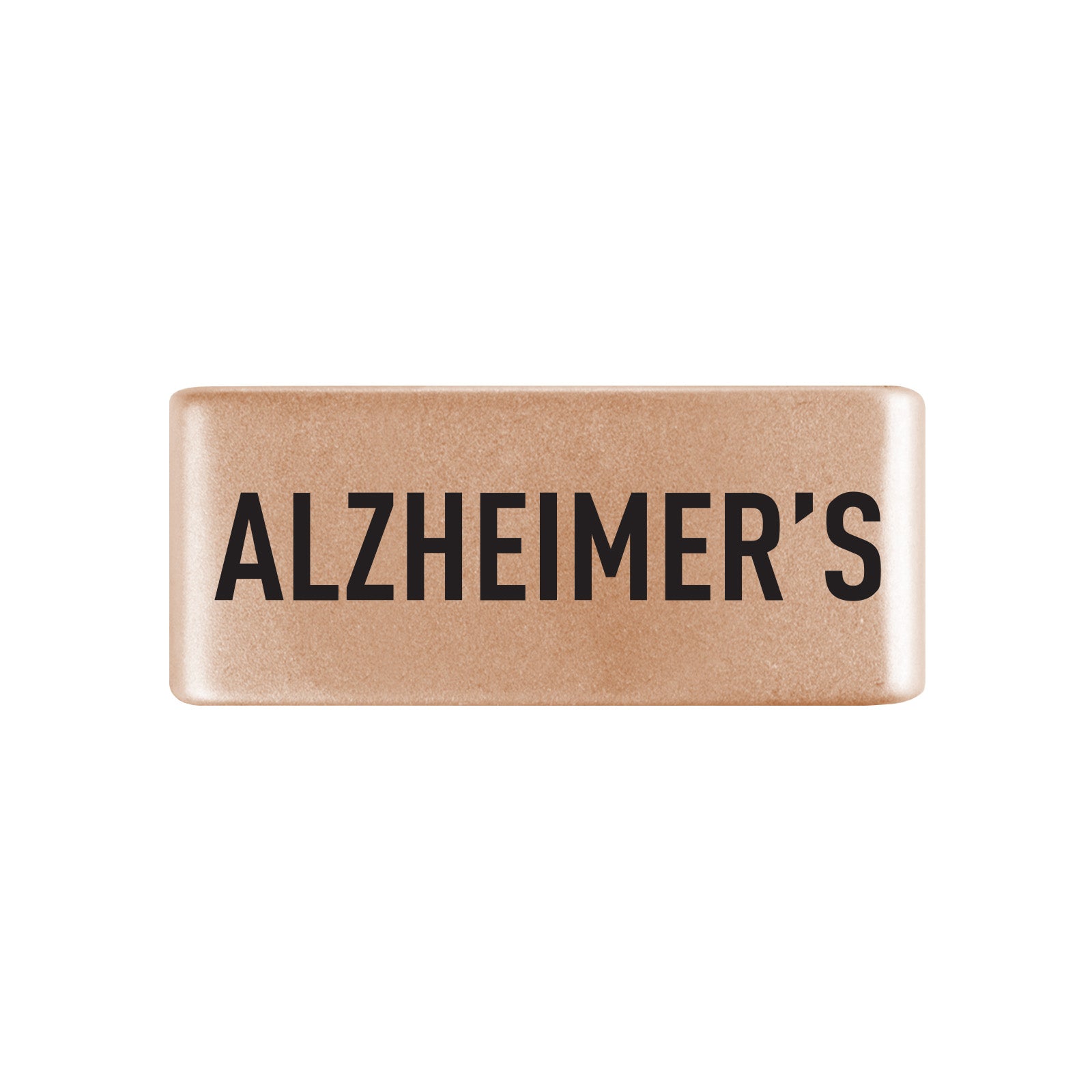 Alzheimer's Badge Badge 13mm Rose Gold ROAD iD
