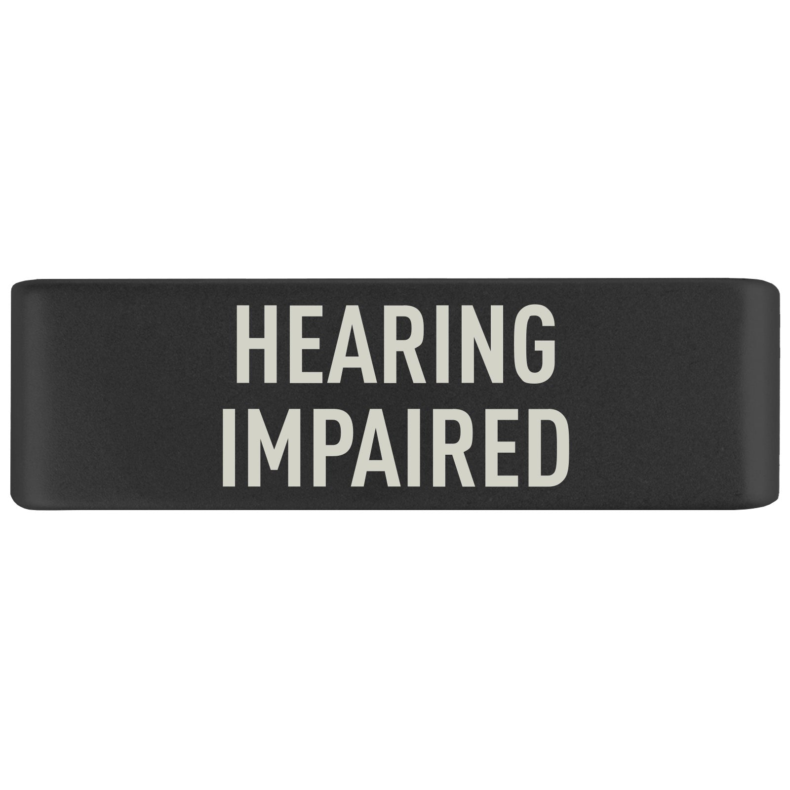 Hearing Impaired Badge Badge 19mm Graphite ROAD iD