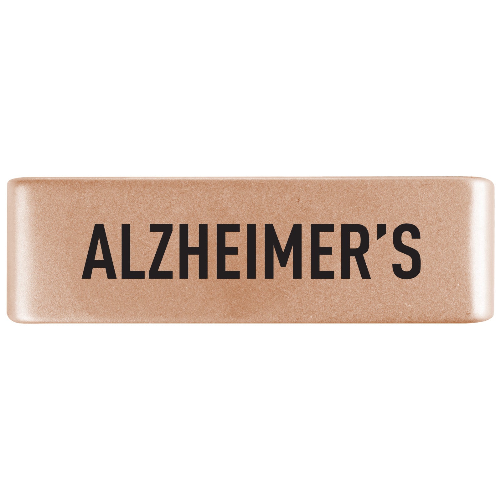 Alzheimer's Badge Badge 19mm Rose Gold ROAD iD