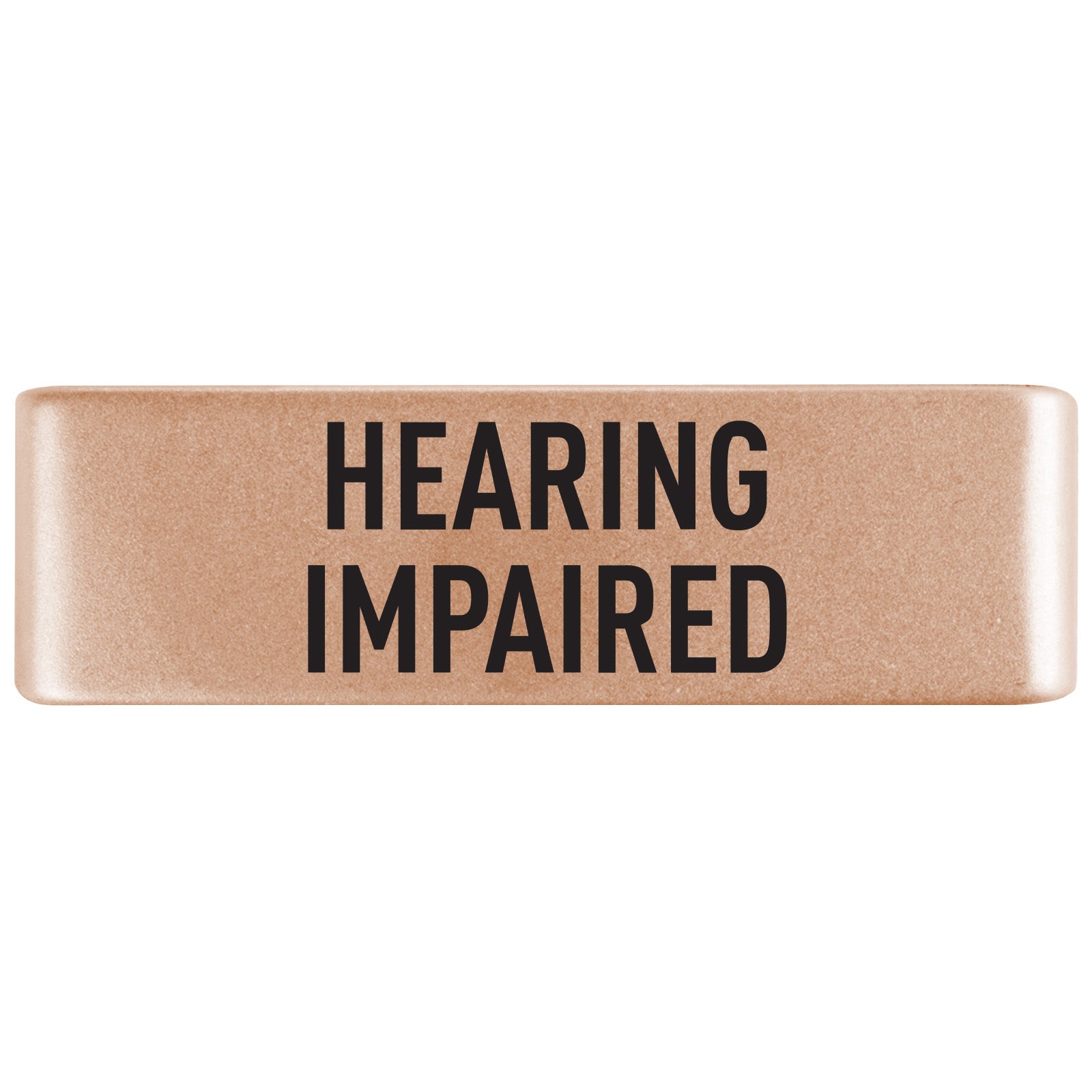 Hearing Impaired Badge Badge 19mm Rose Gold ROAD iD
