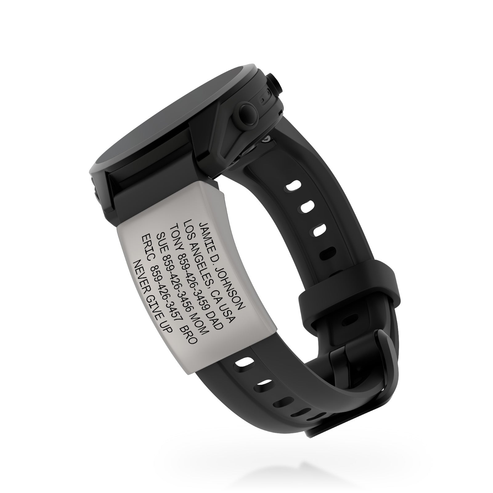 Garmin Watch Medical ID ID Slate Quick Fit | 20mm ROAD iD