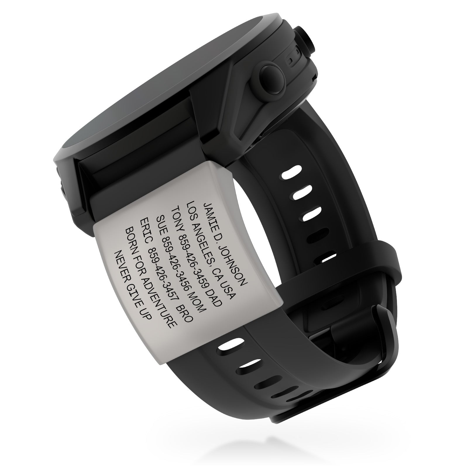 Garmin Watch Medical ID ID Slate Quick Fit | 26mm ROAD iD