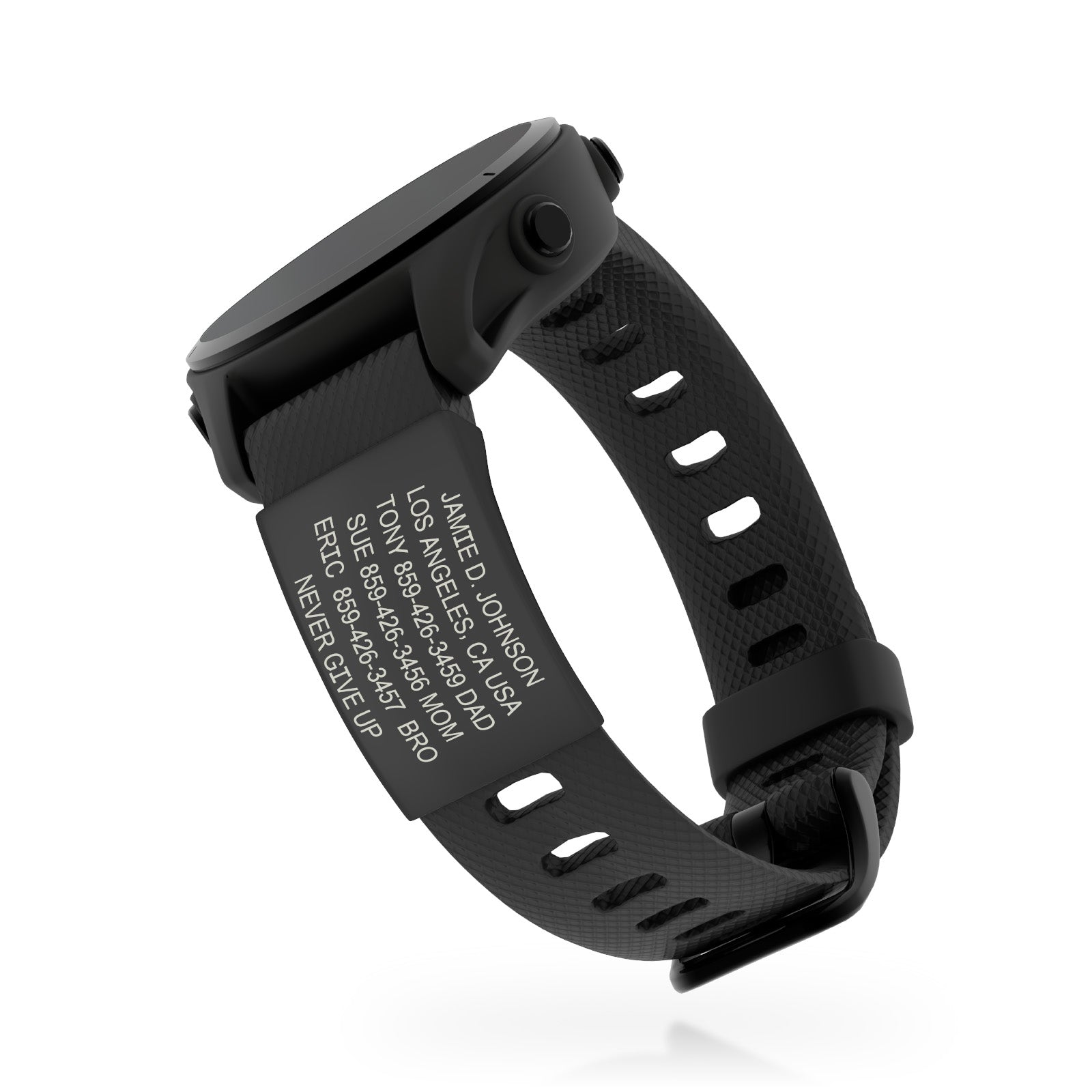 Garmin Watch Medical ID ID Graphite Quick Release | 18mm ROAD iD