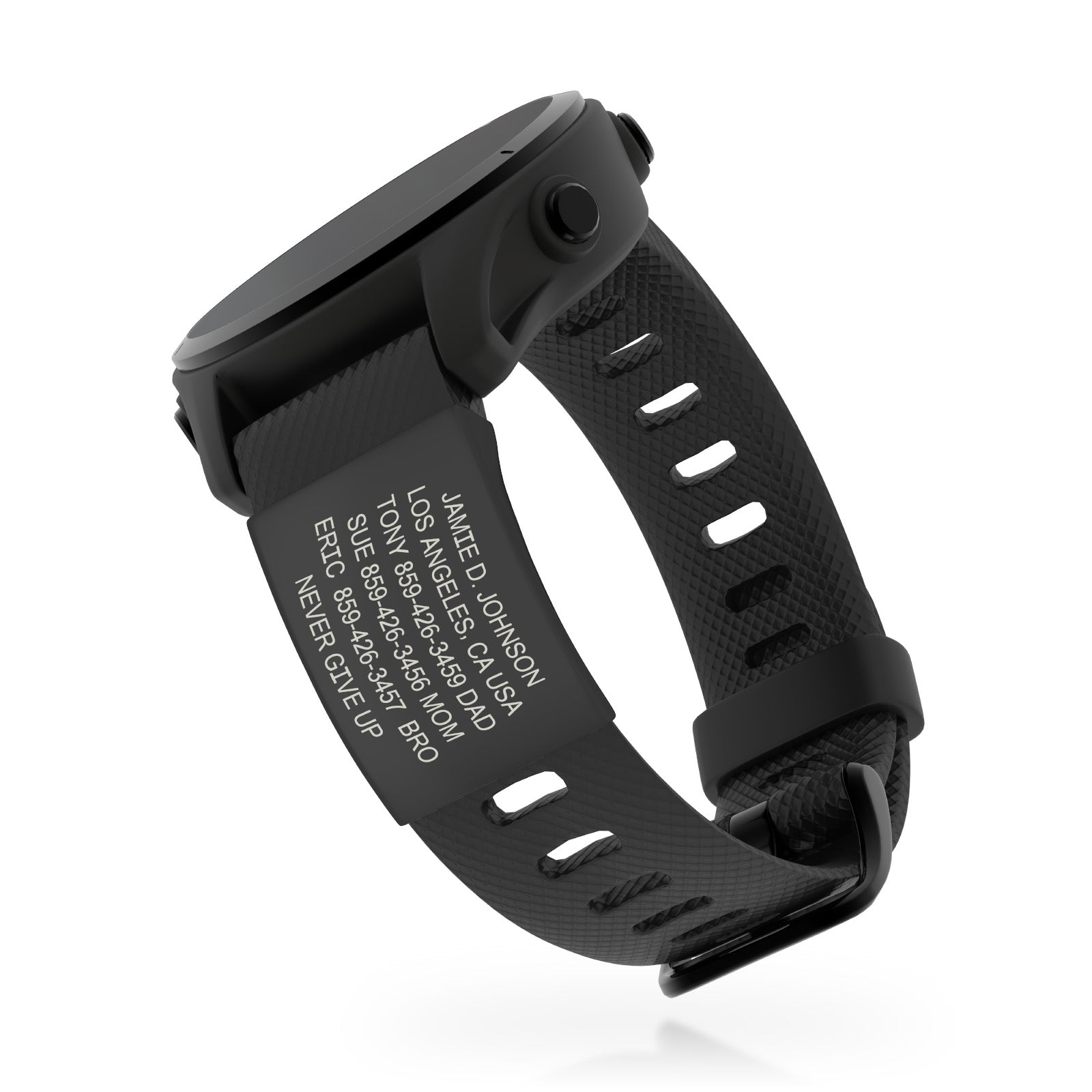 Garmin Watch Medical ID ID Graphite Quick Release | 20mm ROAD iD