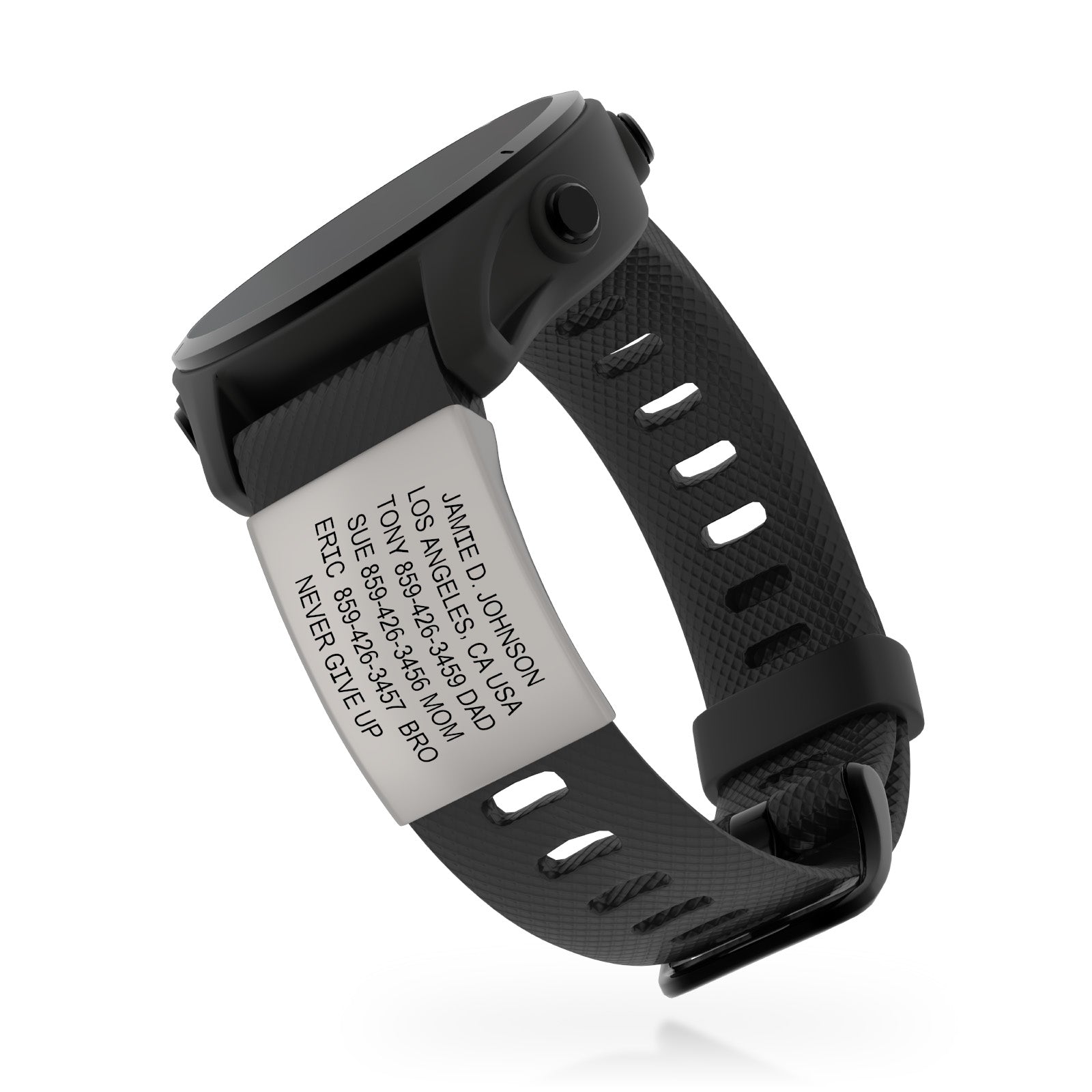 Garmin Watch Medical ID ID Slate Quick Release | 20mm ROAD iD