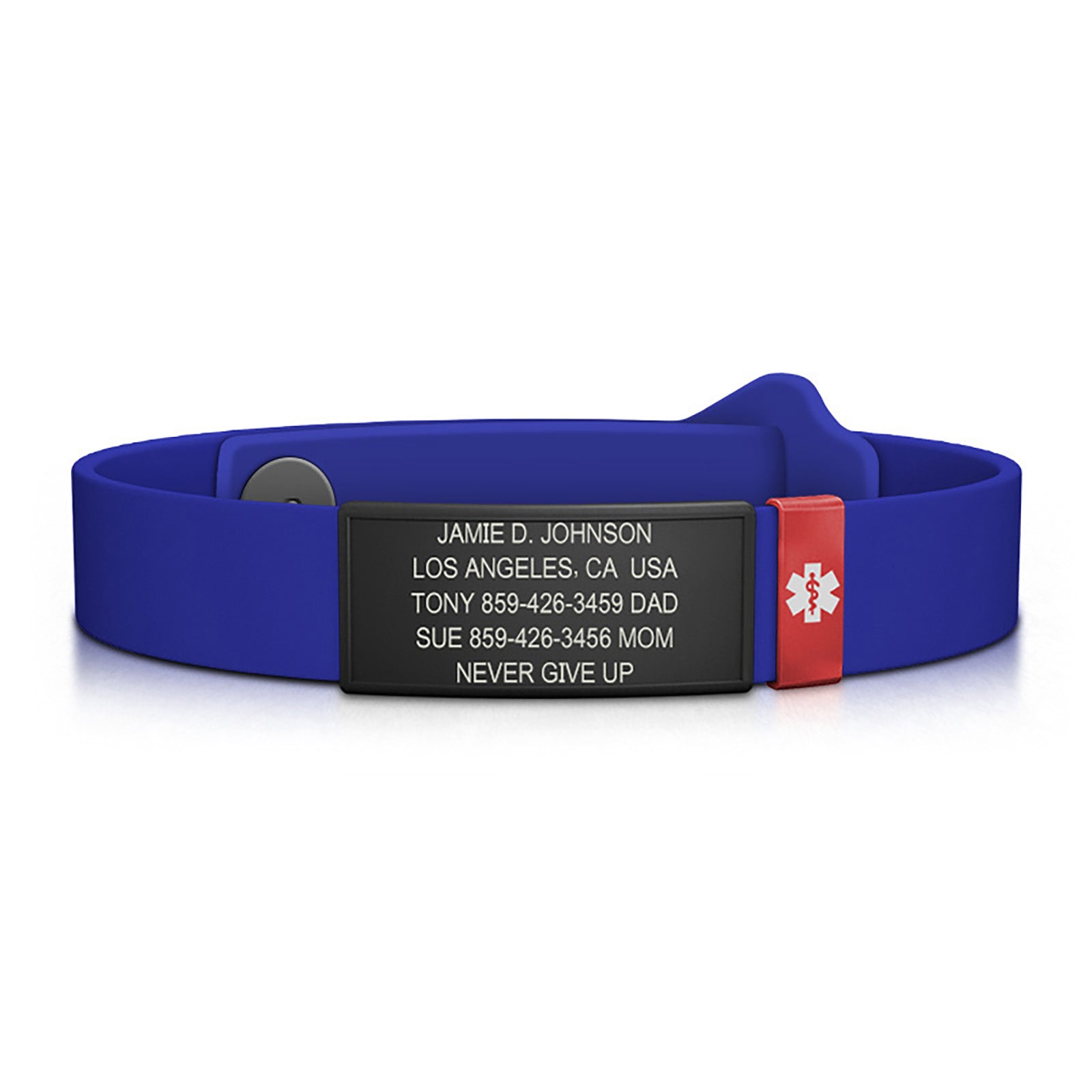 Kidsafe Medical ID ID Graphite-Ember Classic | Blue ROAD iD