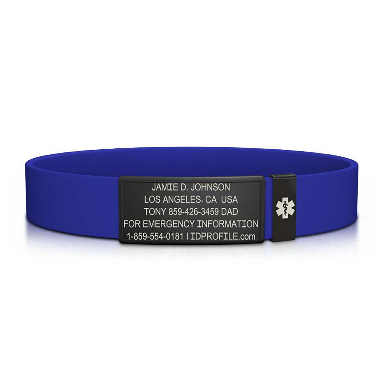 Medical Stretch ID - Kids - With iD Profile ID Graphite-Graphite Classic | Blue ROAD iD