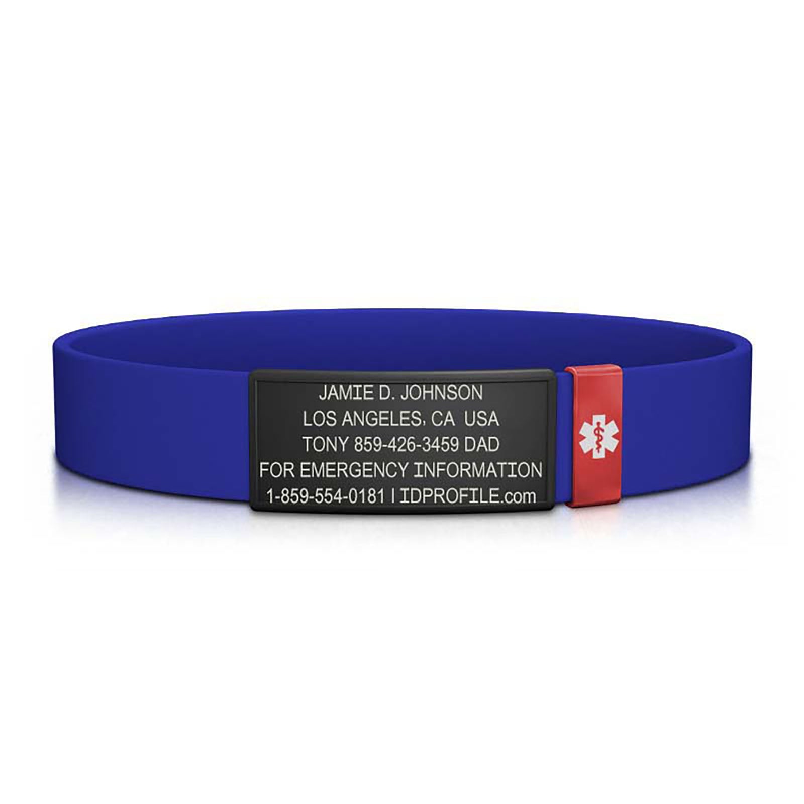 Medical Stretch ID - Kids - With iD Profile ID Graphite-Ember Classic | Blue ROAD iD