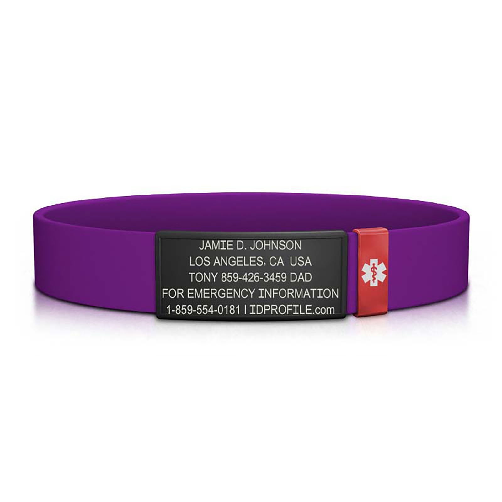 Medical Stretch ID - Kids - With iD Profile ID Graphite-Ember - ROAD iD