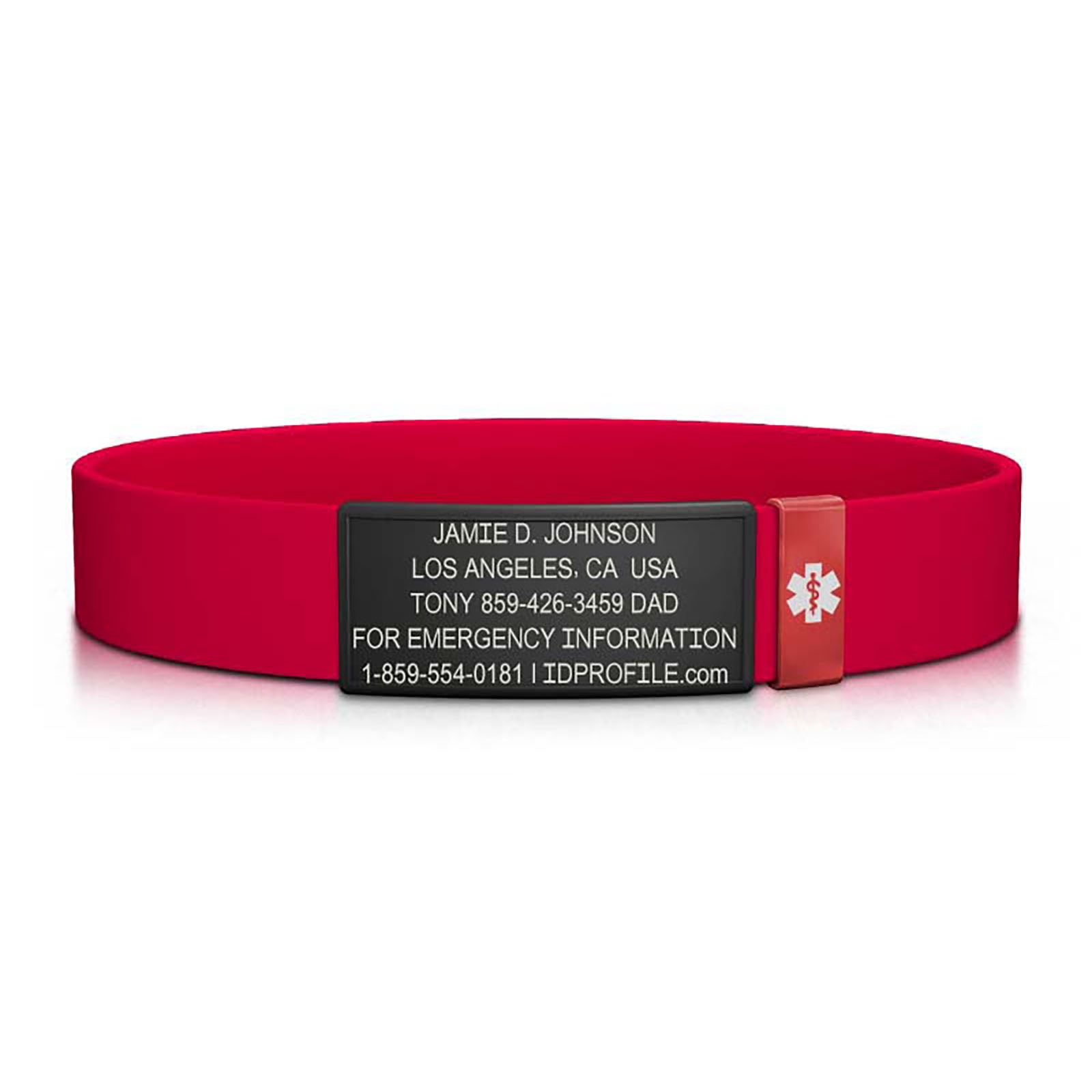 Medical Stretch ID - Kids - With iD Profile ID Graphite-Ember - ROAD iD