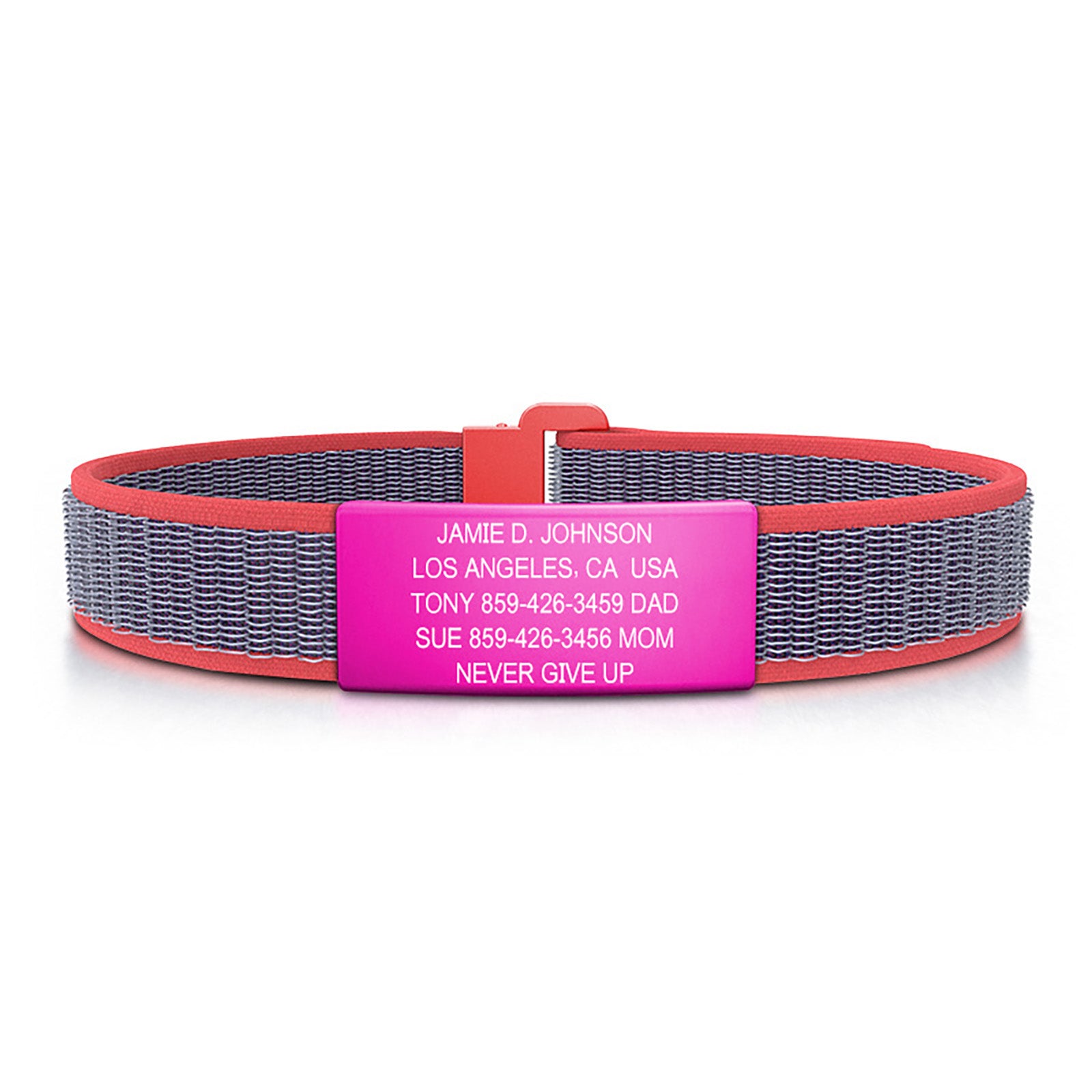 Nylon Loop ID - SM ID 13mm Pink Classic | Coral ROAD iD