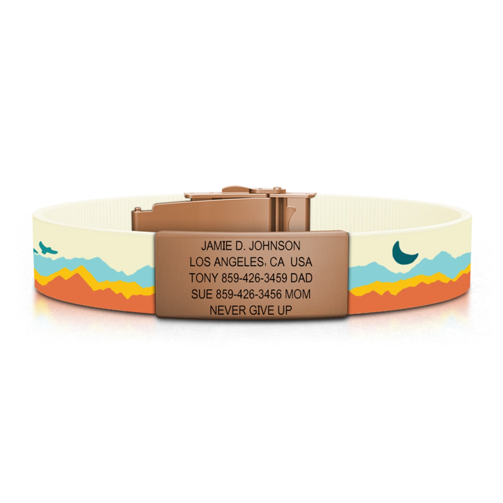 Elite ID ID 13mm Rose Gold Limited | Coastal Mountains ROAD iD