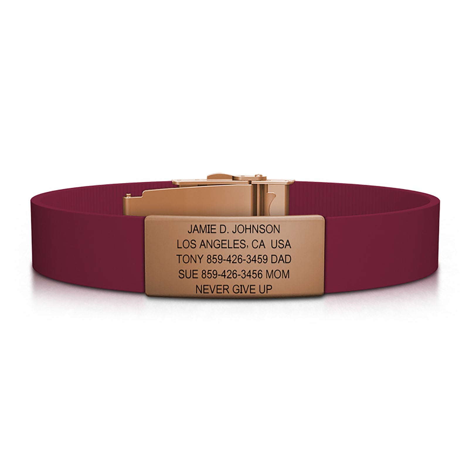 13mm / Rose Gold / Classic | Merlot