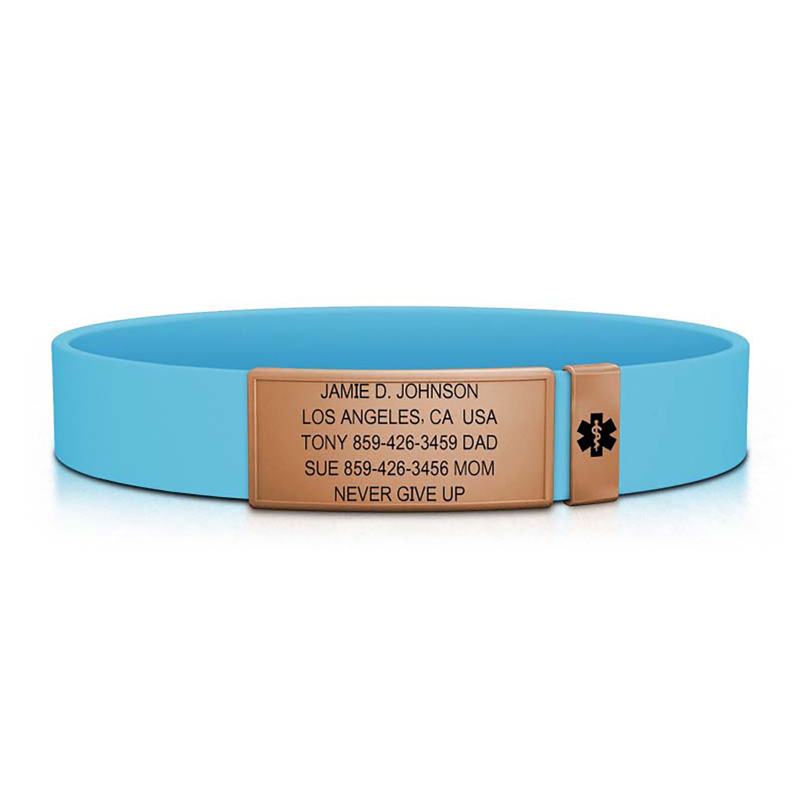 Medical Stretch ID - Women's ID Rose Gold-Rose Gold - ROAD iD