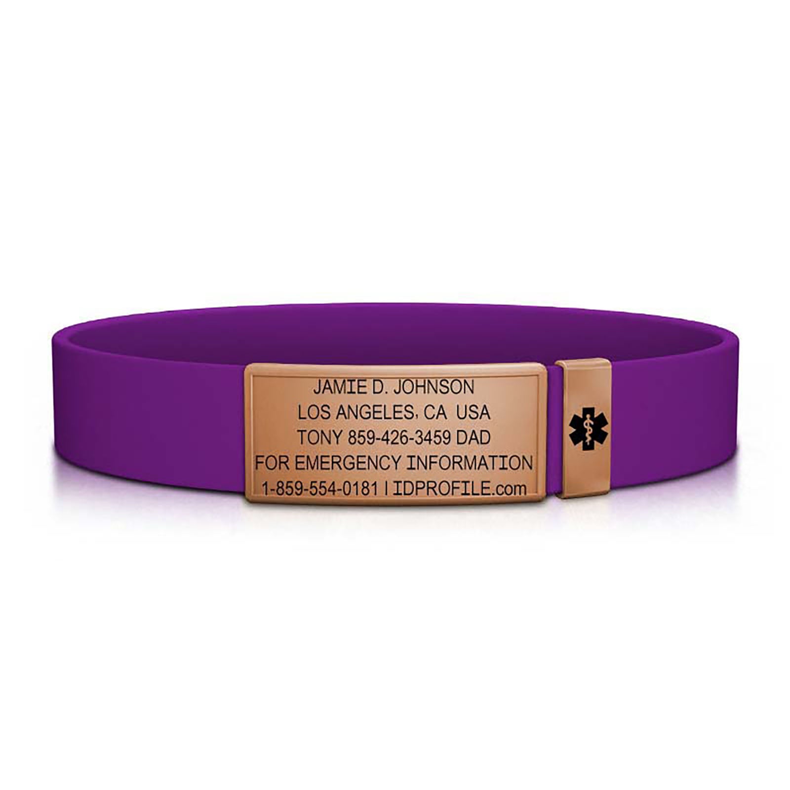 Medical Stretch ID - Kids - With iD Profile ID Rose Gold-Rose Gold - ROAD iD