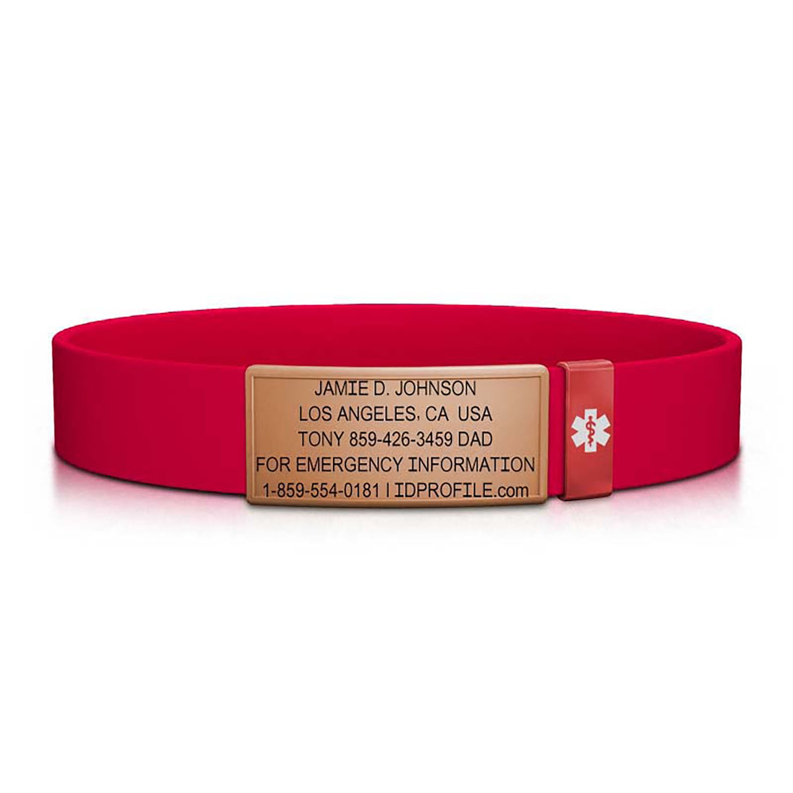 Medical Stretch ID - Kids - With iD Profile ID Rose Gold-Ember - ROAD iD