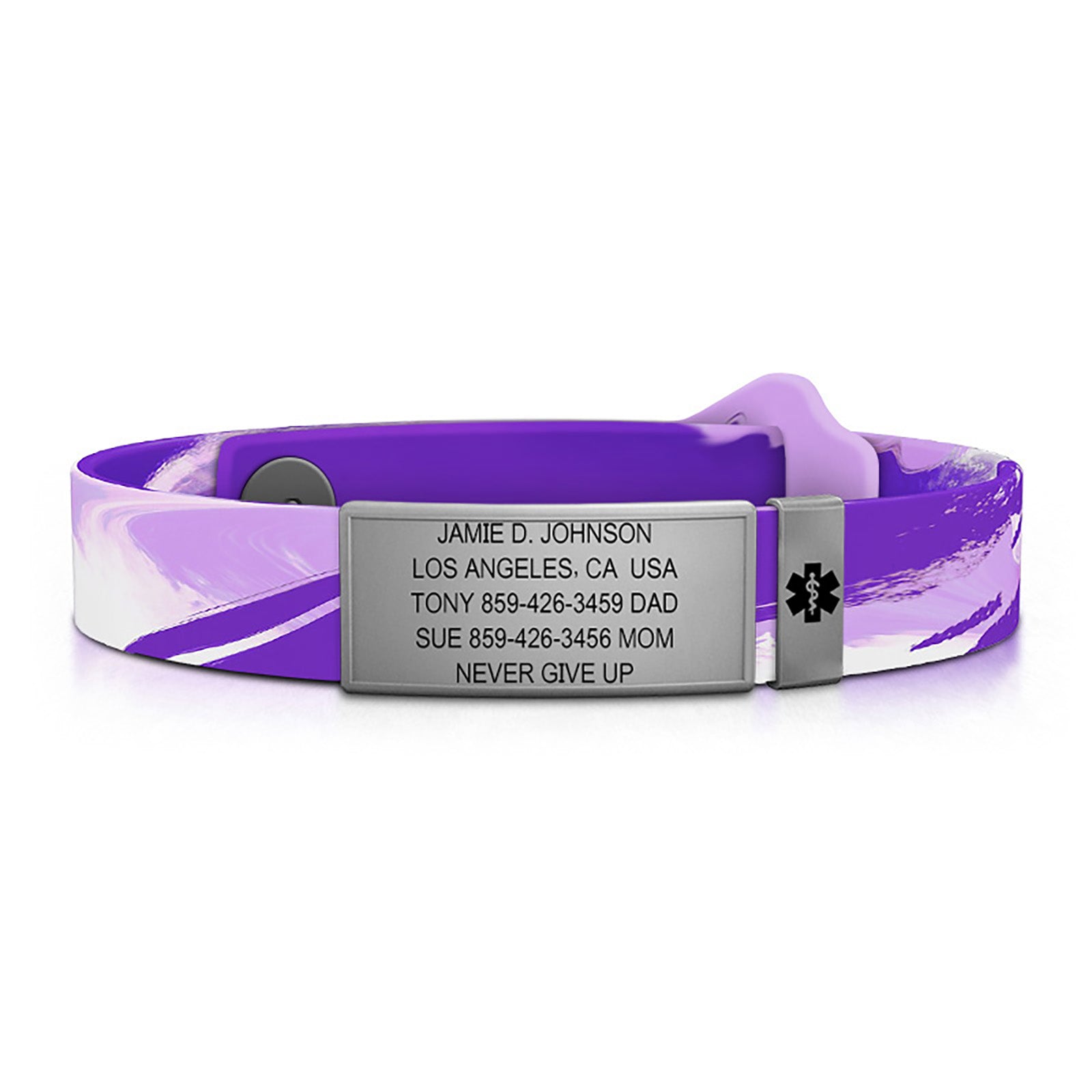Kidsafe Medical ID ID Slate-Slate Classic | Amethyst ROAD iD