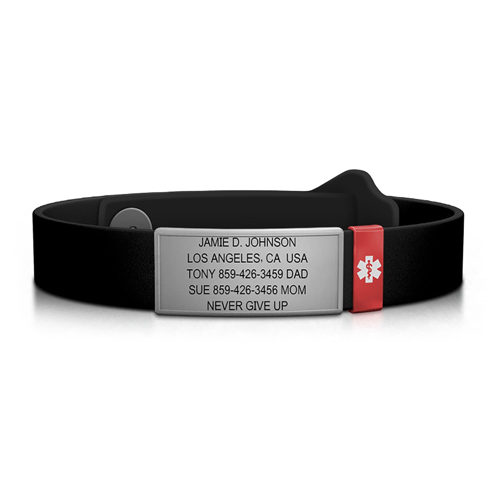 Kidsafe Medical ID ID Slate-Ember Classic | Black ROAD iD