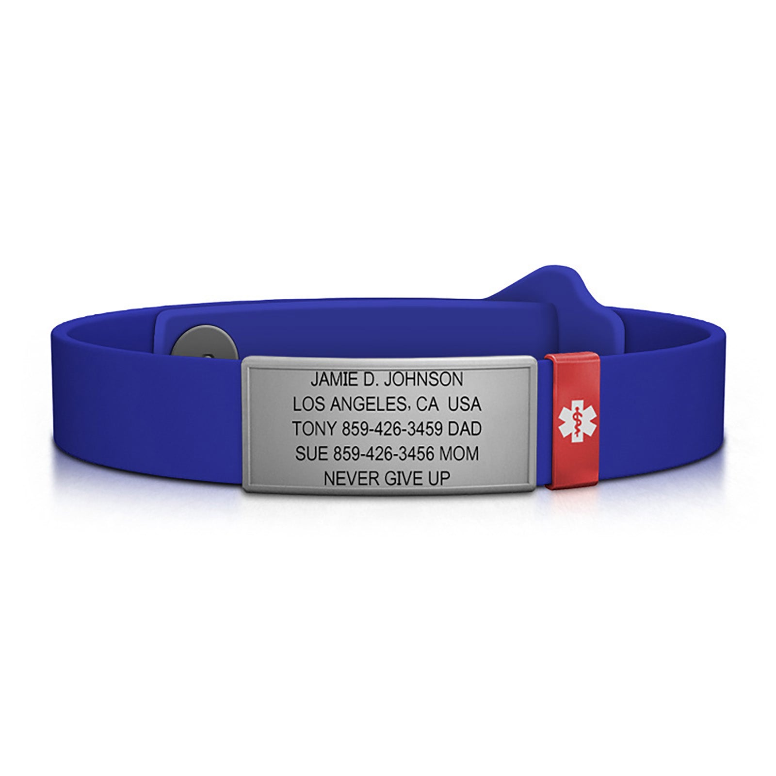 Kidsafe Medical ID ID Slate-Ember Classic | Blue ROAD iD