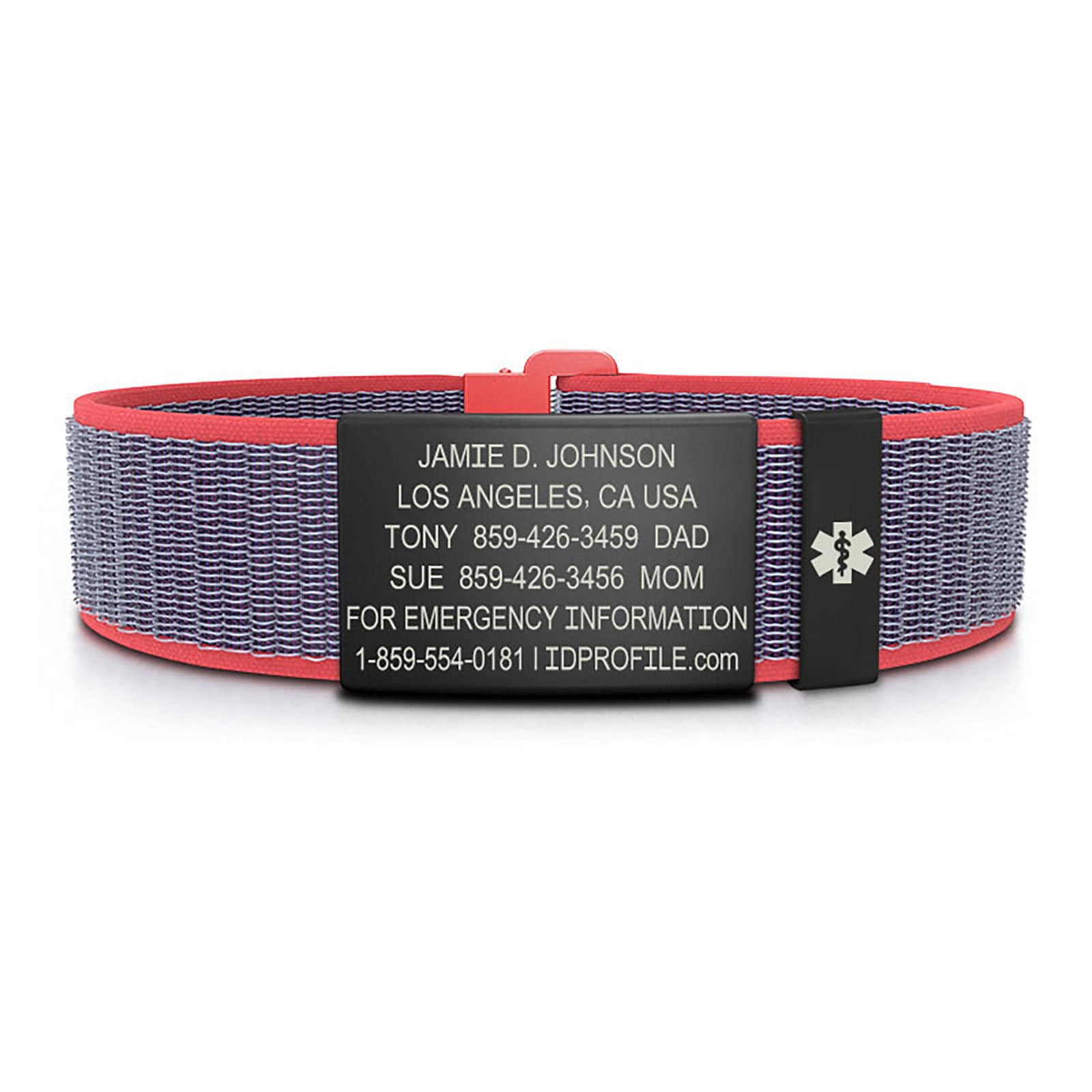 Nylon Loop Medical ID - SM - With iD Profile ID 19mm - ROAD iD
