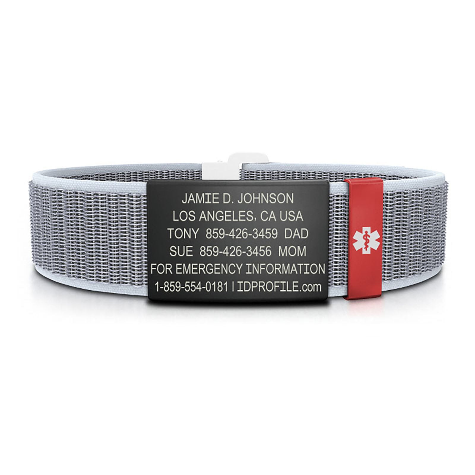 Nylon Loop Medical ID - SM - With iD Profile ID 19mm - ROAD iD