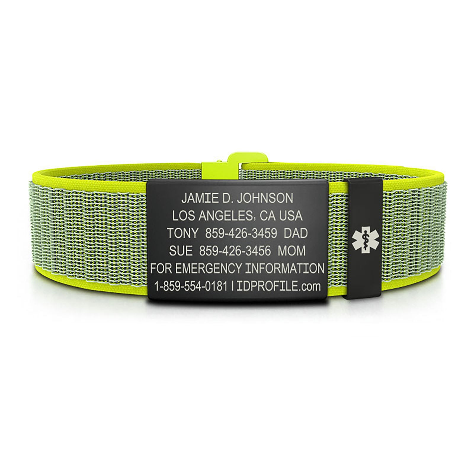 Nylon Loop Medical ID - SM - With iD Profile ID 19mm - ROAD iD