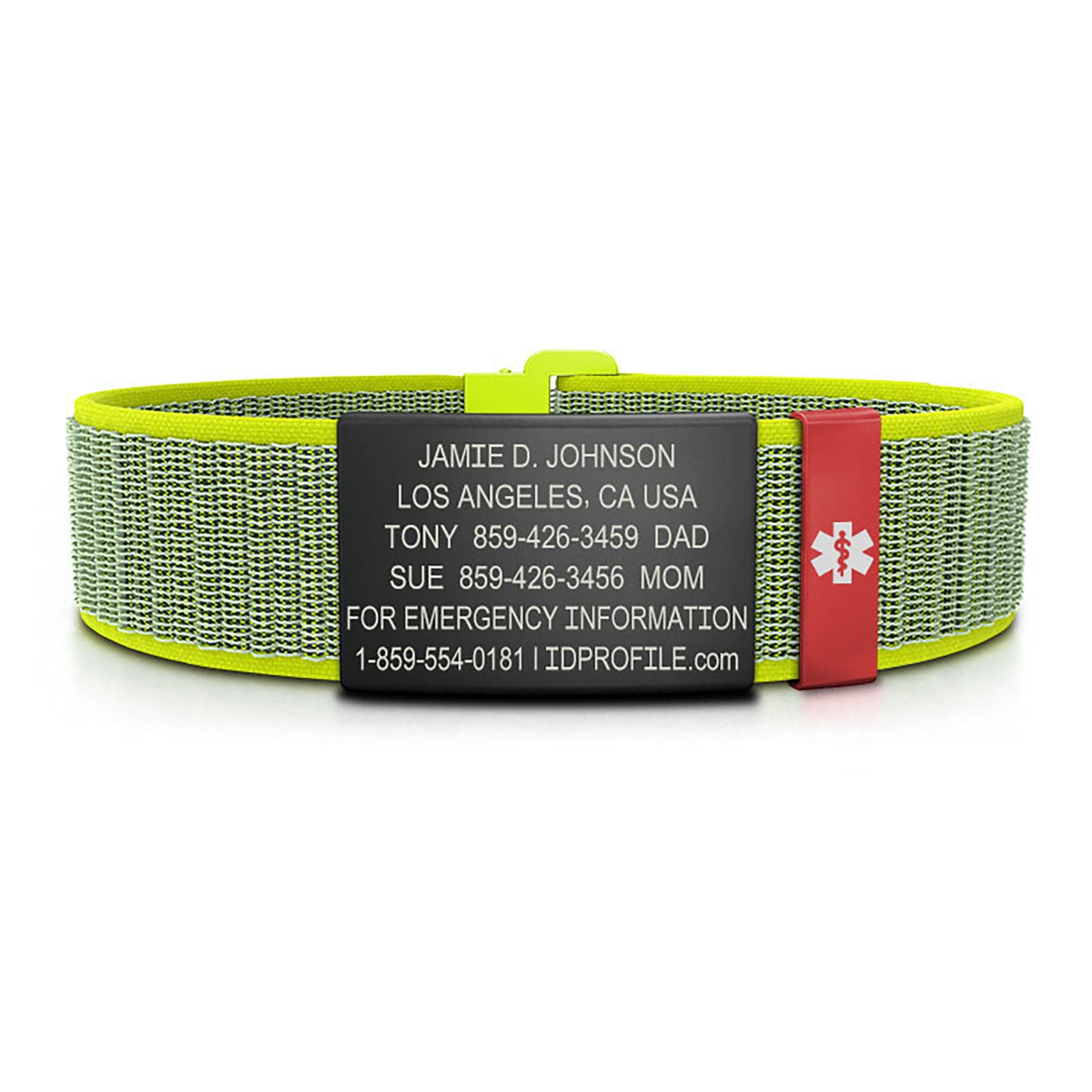 Nylon Loop Medical ID - SM - With iD Profile ID 19mm - ROAD iD