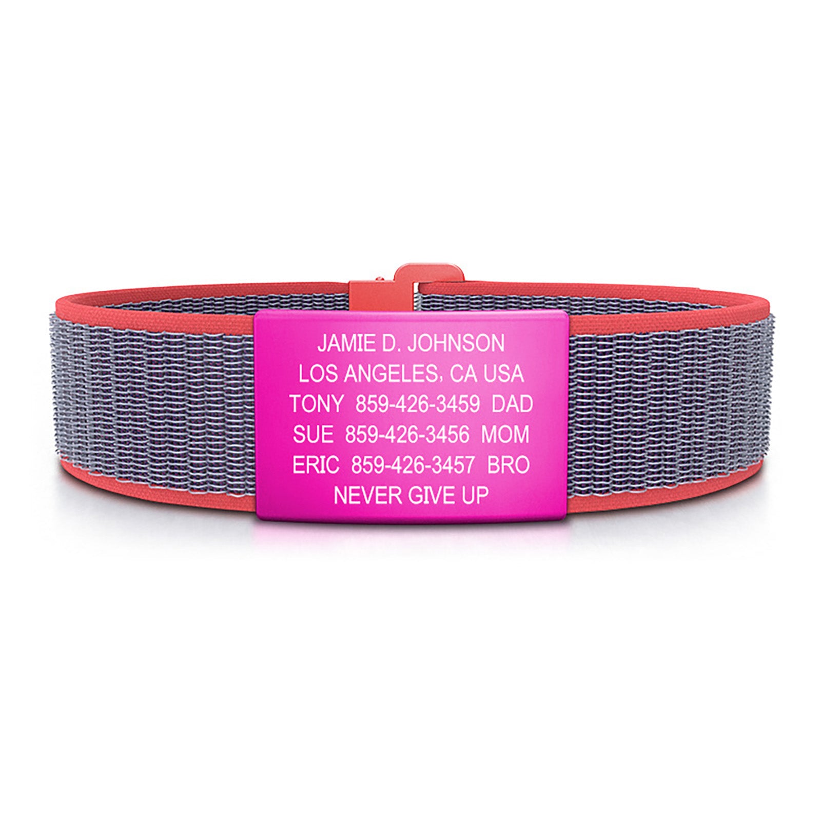 Nylon Loop ID - SM ID 19mm Pink Classic | Coral ROAD iD